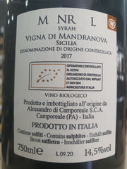 Syrah "MNRL" Vigna di Mandranova 2017 Bio