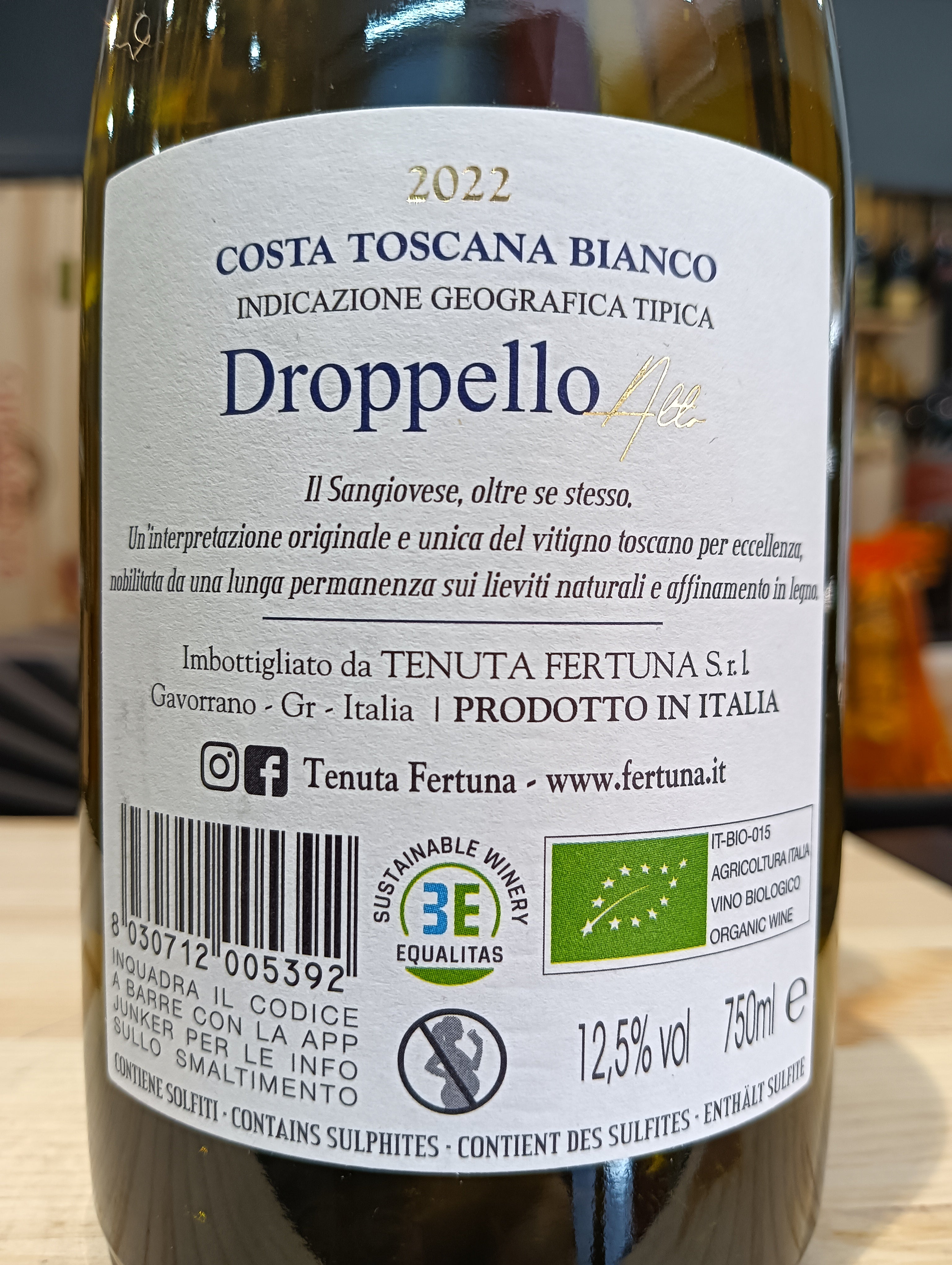 Sangiovese Vinificato in Bianco "Droppello Alto" 2022 - Tenuta Fertuna
