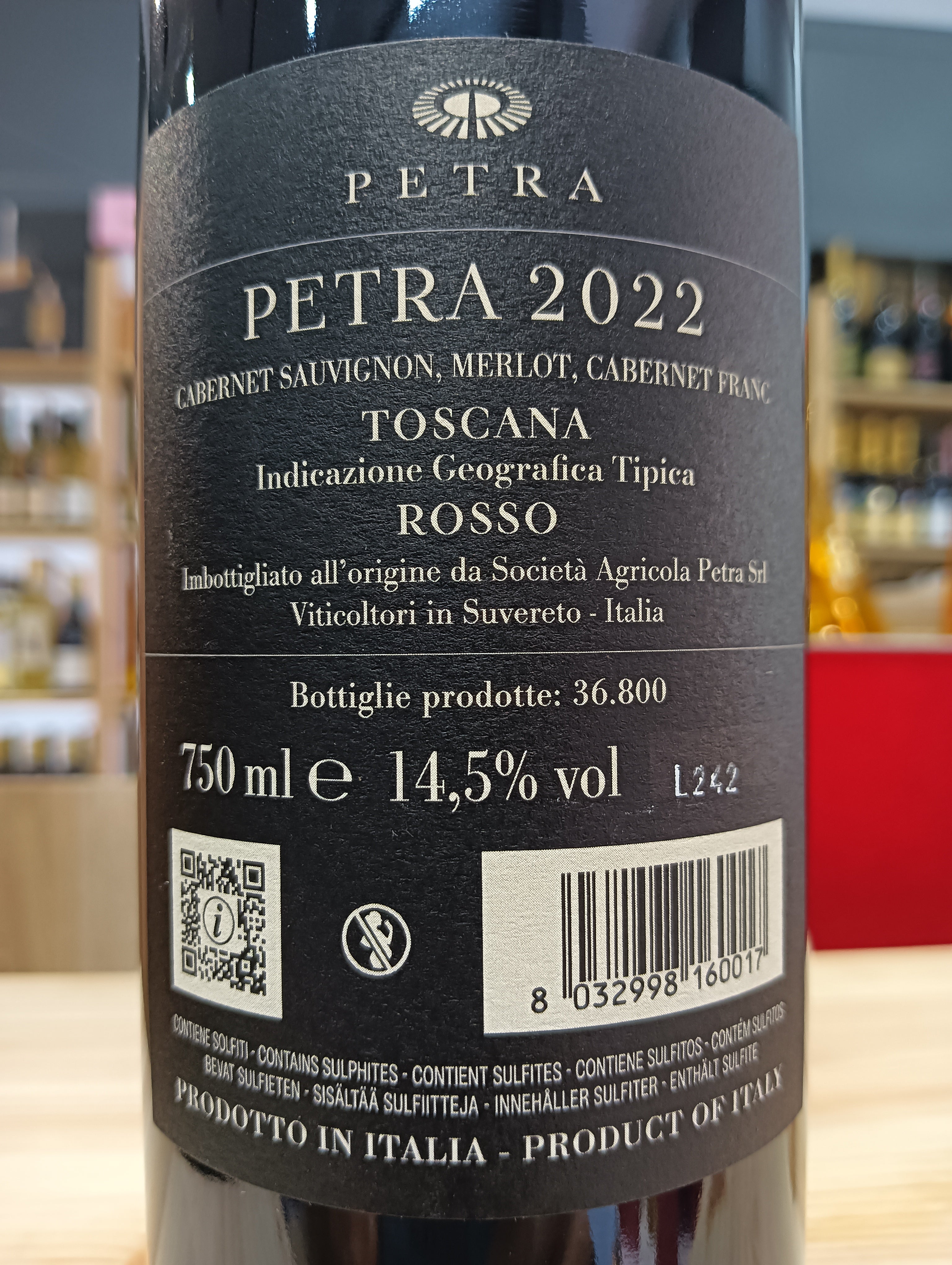 Toscana Rosso IGT "Petra" 2022 - Petra