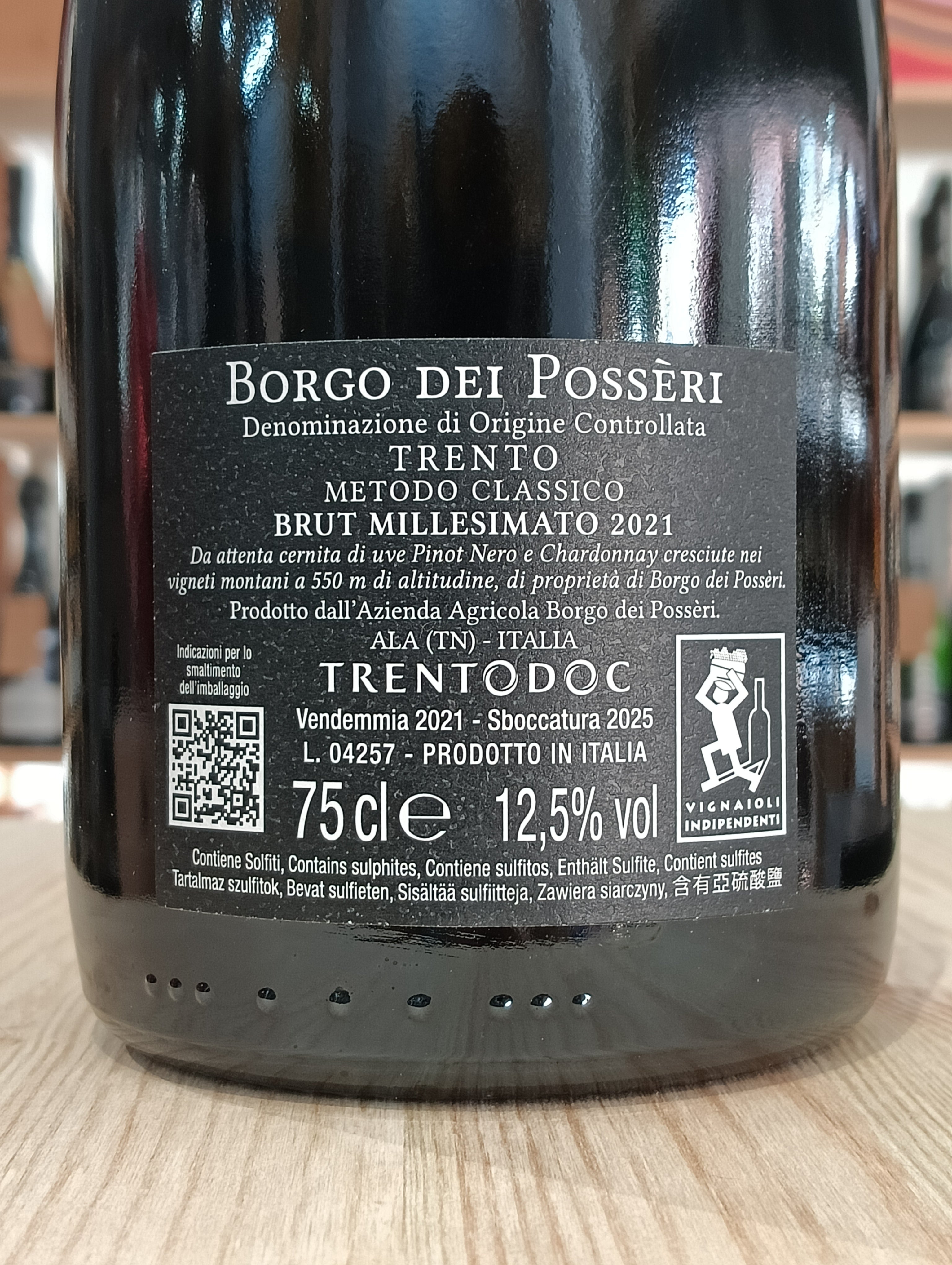 TrentoDOC Brut 2021 Borgo dei Posseri