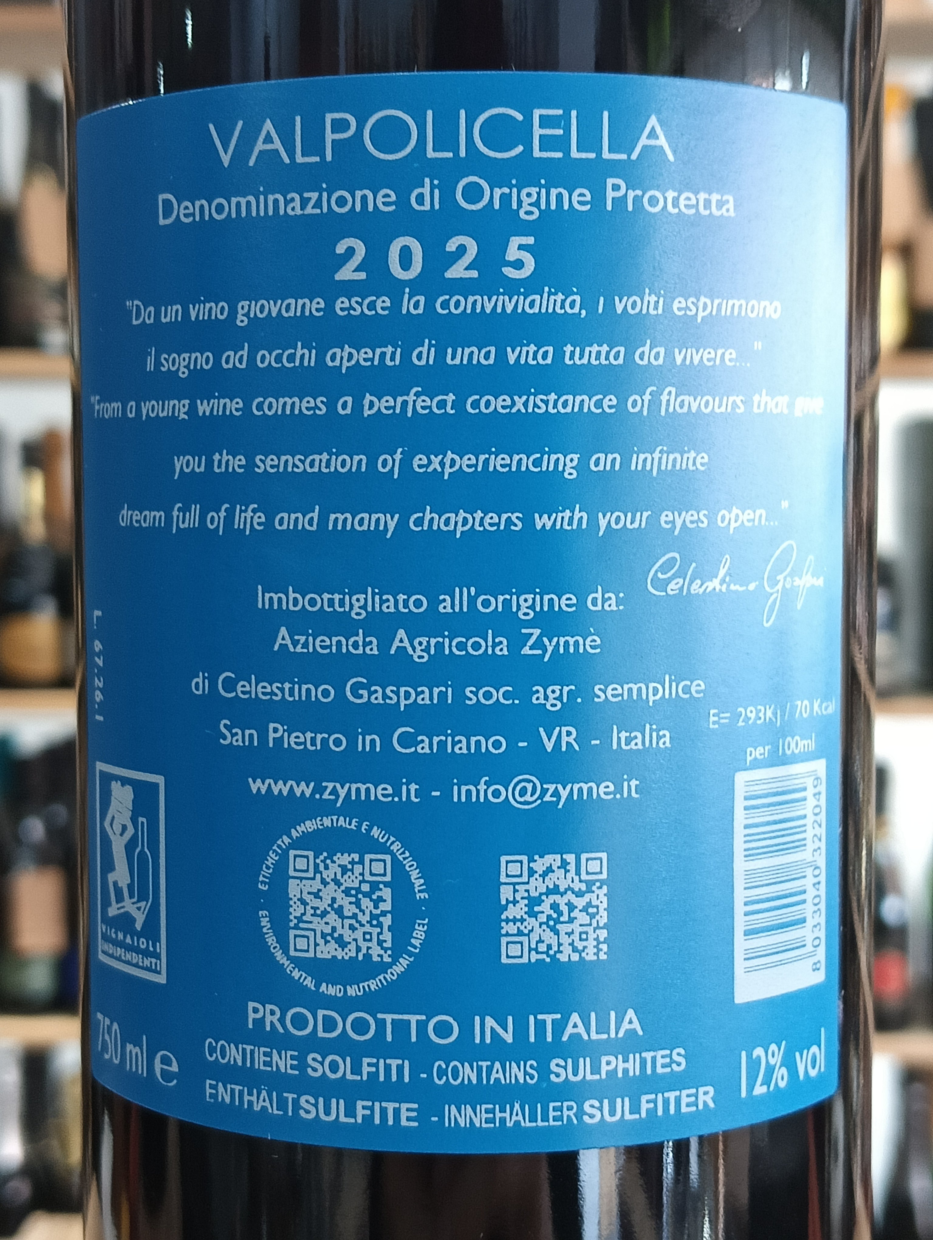 Valpolicella Reverie 2025 Zýmē
