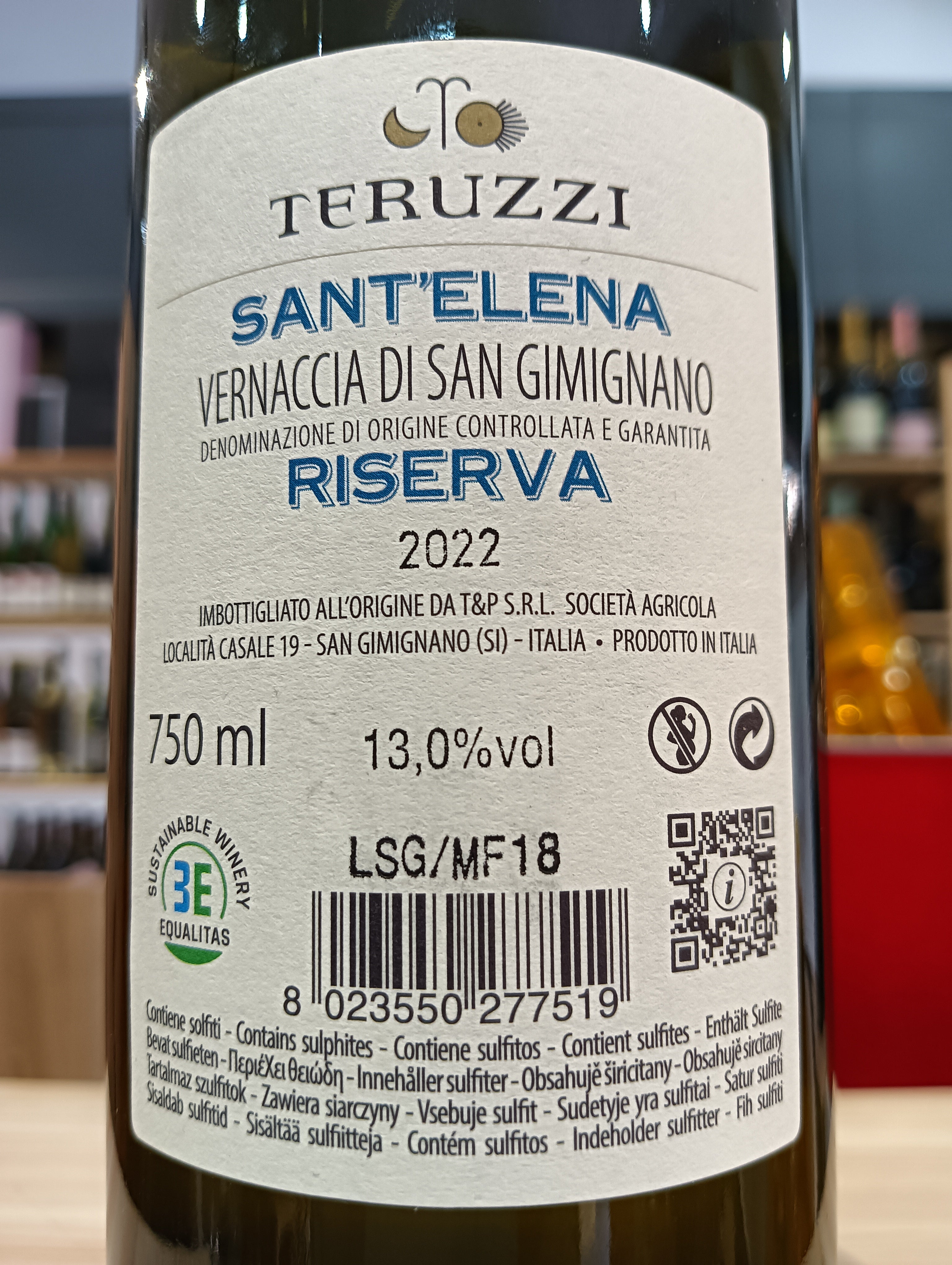 Vernaccia di San Gimignano Riserva DOCG Sant'Elena 2022 - Teruzzi