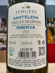 Vernaccia di San Gimignano Riserva DOCG Sant'Elena 2022 - Teruzzi