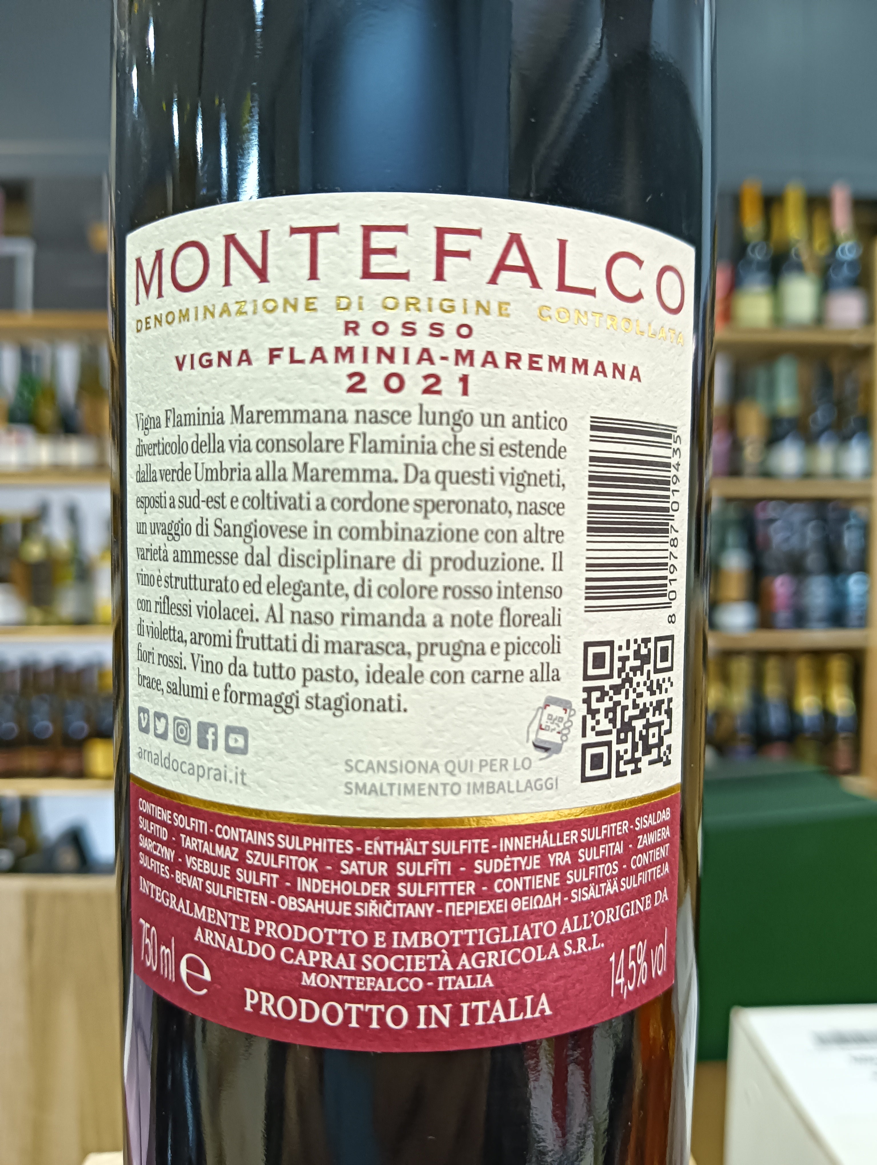 Vigna Flaminia Maremmana Montefalco Rosso DOC 2021 - Arnaldo Caprai