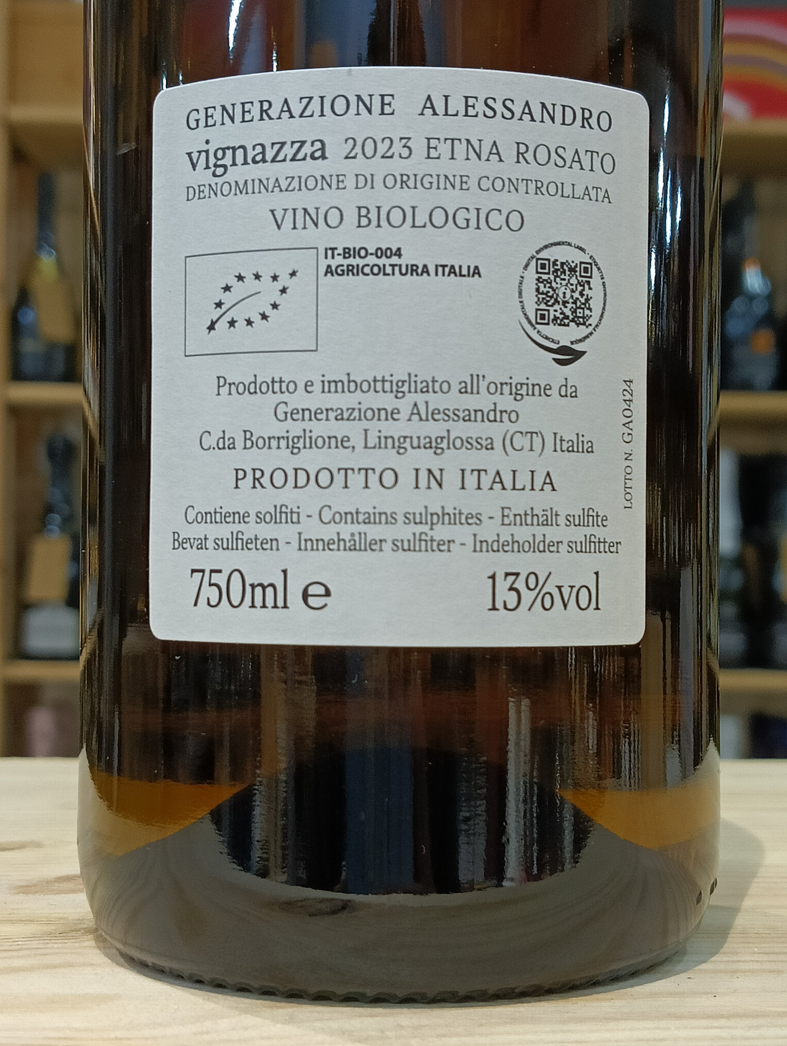 Vignazza 2023 Etna Rosato DOC Generazione Alessandro