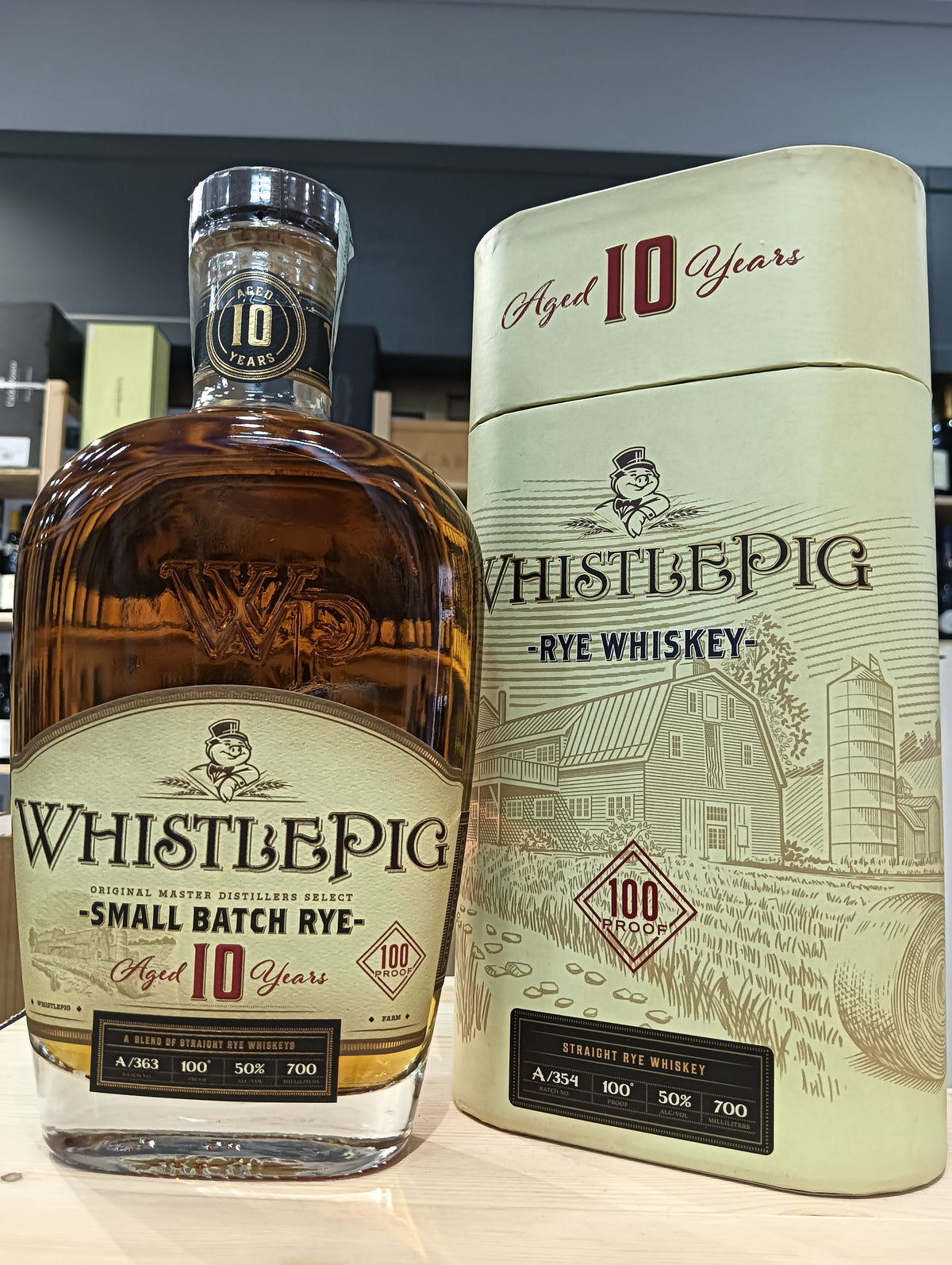 WhistlePig 10 Years Old Rye Whiskey - Astucciato