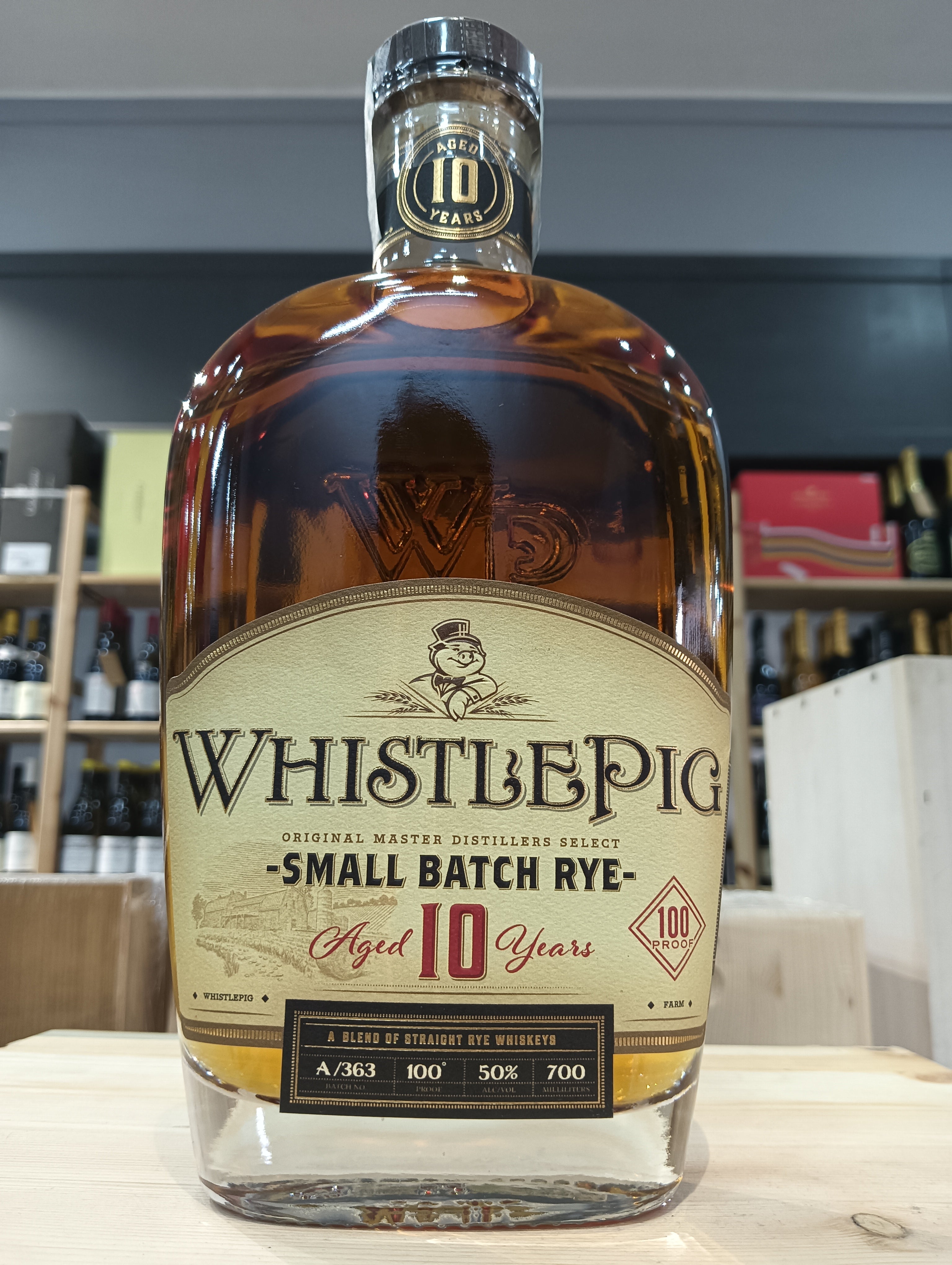 WhistlePig 10 Years Old Rye Whiskey - Astucciato