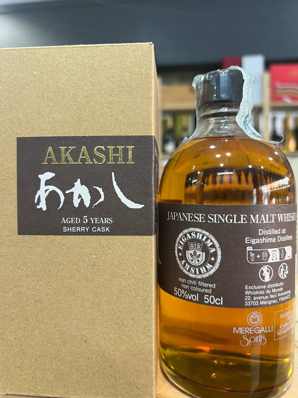 Akashi  Single Malt Whisky Aged 5 Years Sherry Cask