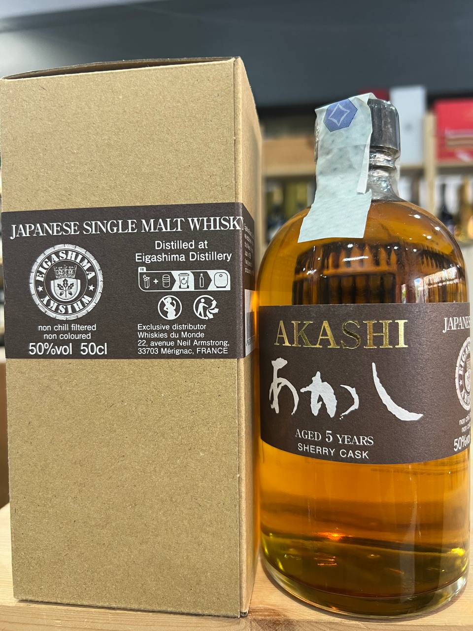 Akashi  Single Malt Whisky Aged 5 Years Sherry Cask