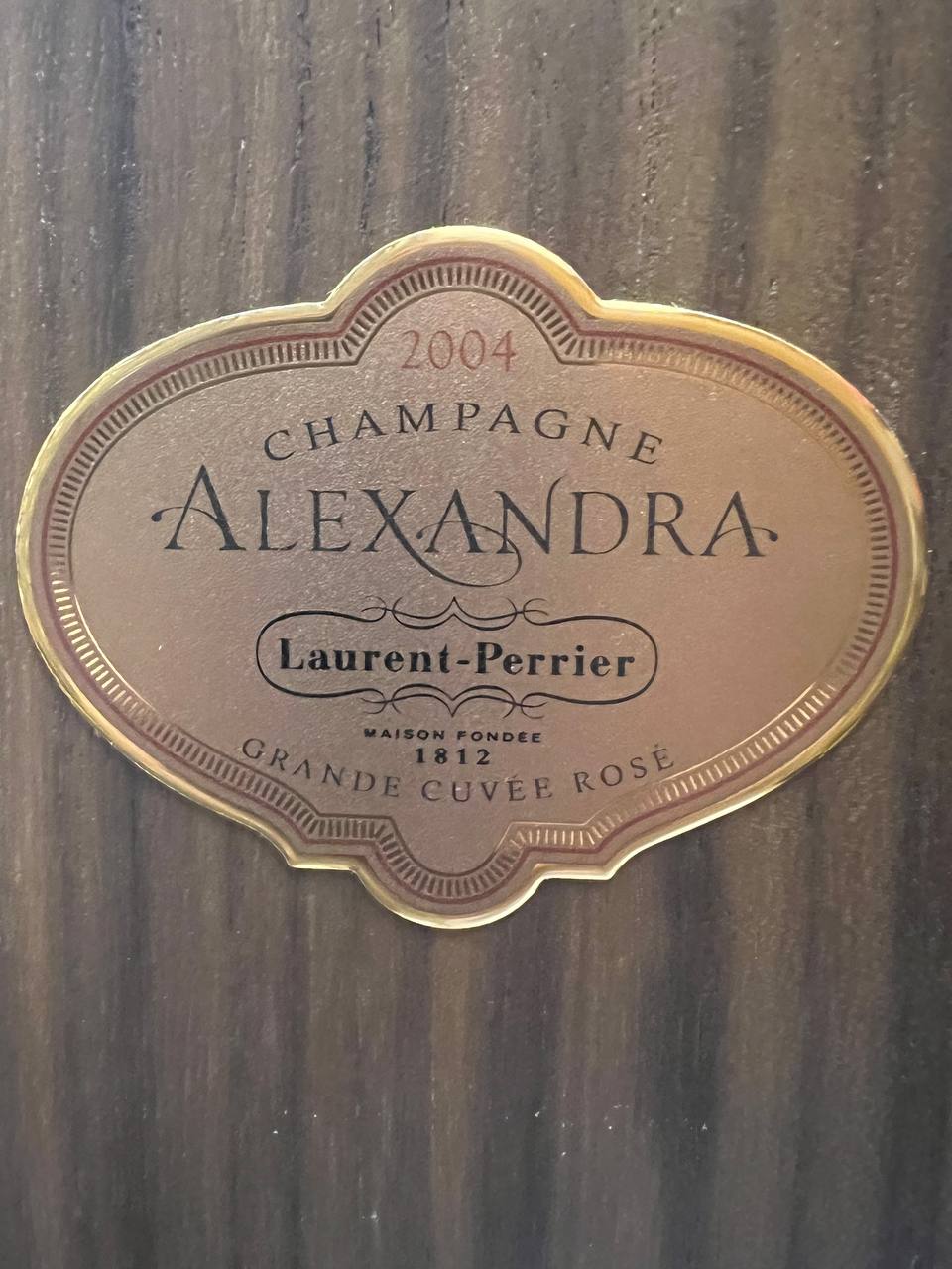 Champagne Alexandra Rosé 2004 Laurent-Perrier (Caisse Bois)