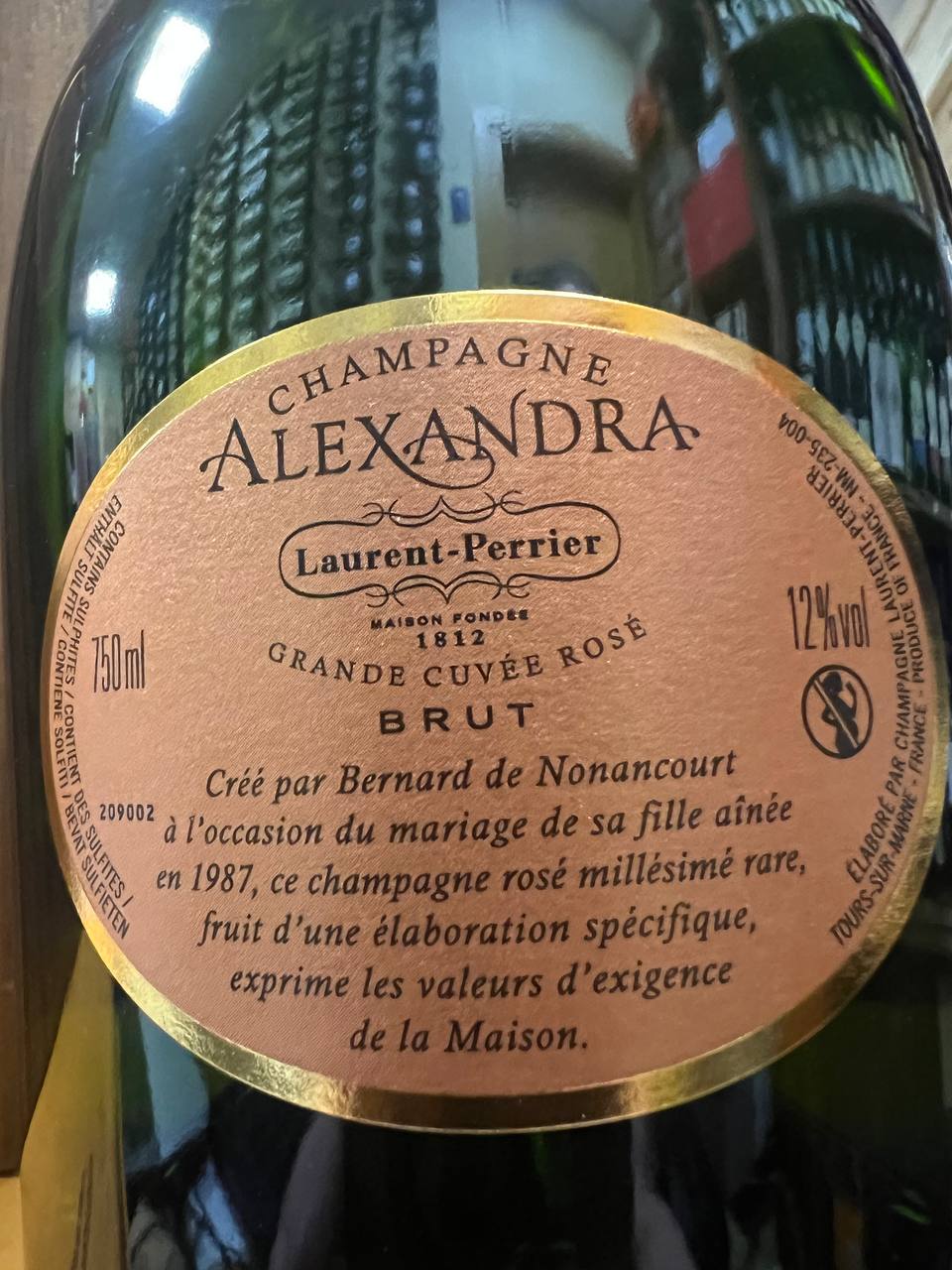 Champagne Alexandra Rosé 2004 Laurent-Perrier (Caisse Bois)