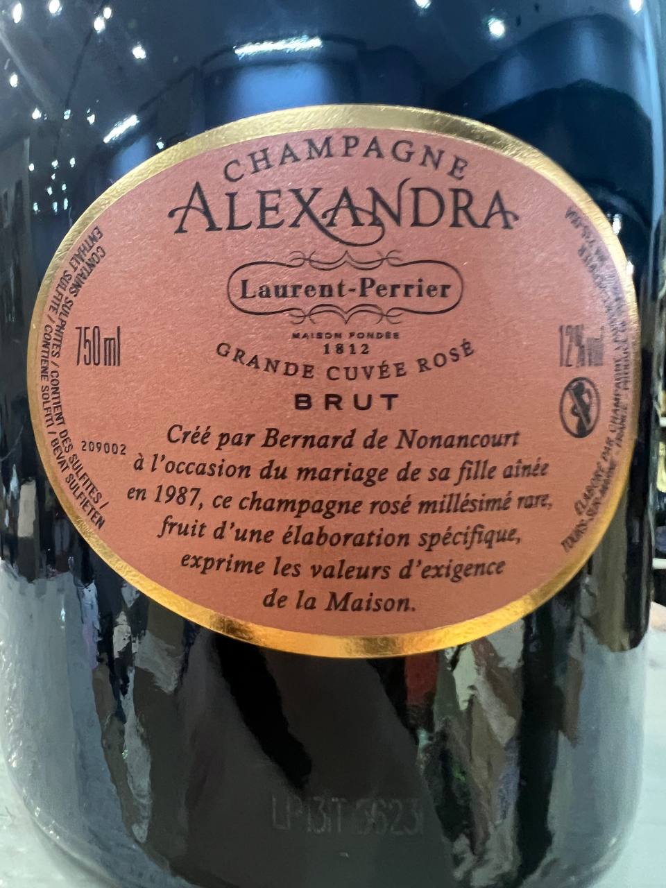 Champagne Alexandra Rosé 2012 Laurent-Perrier Astucciata