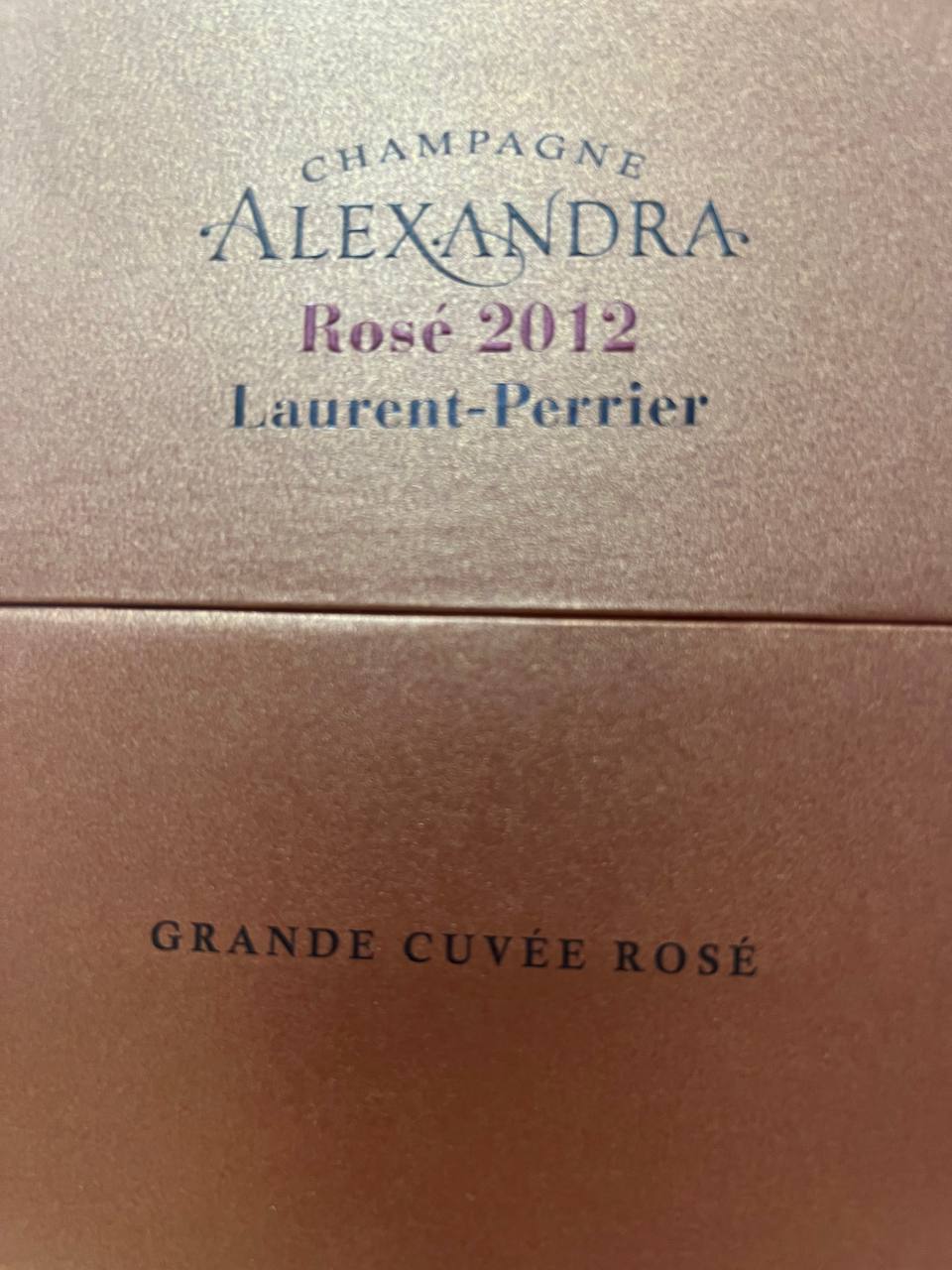 Champagne Alexandra Rosé 2012 Laurent-Perrier Astucciata