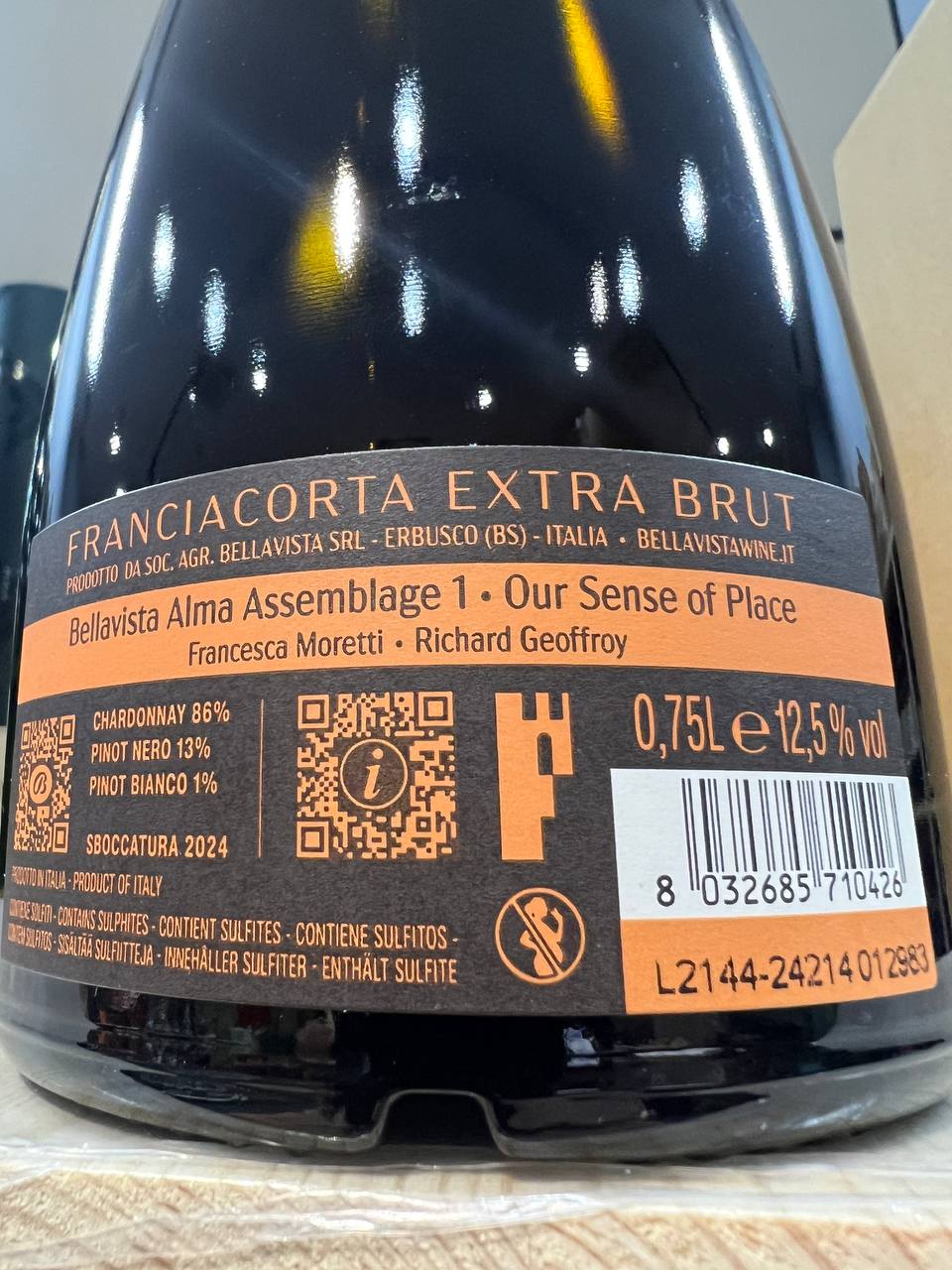 Franciacorta Bellavista Alma Assemblage 1 Extra Brut