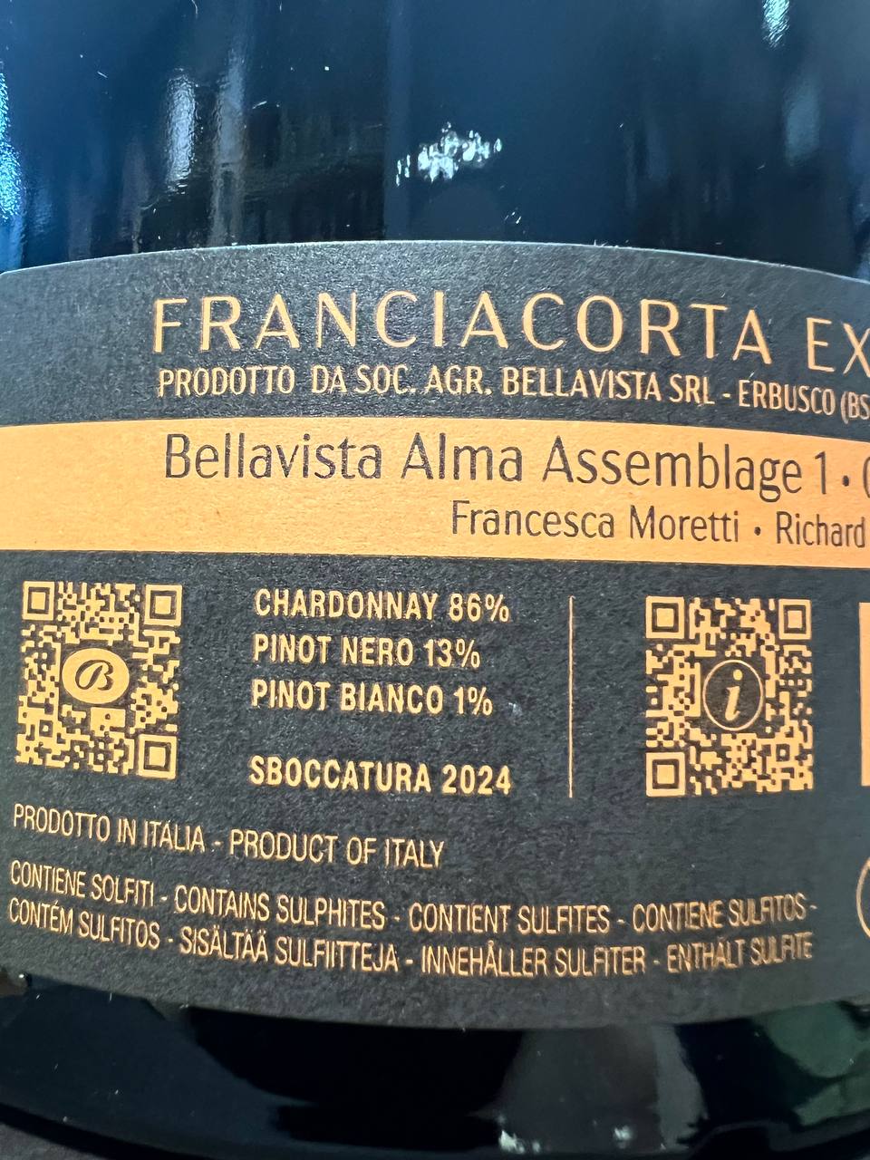 Bellavista Alma Assemblage 1 Magnum Extra Brut Franciacorta