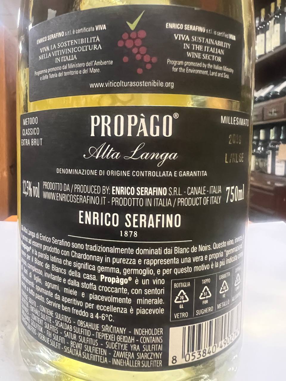 Alta Langa Blanc de Blancs Propagò 2019 Enrico Serafino