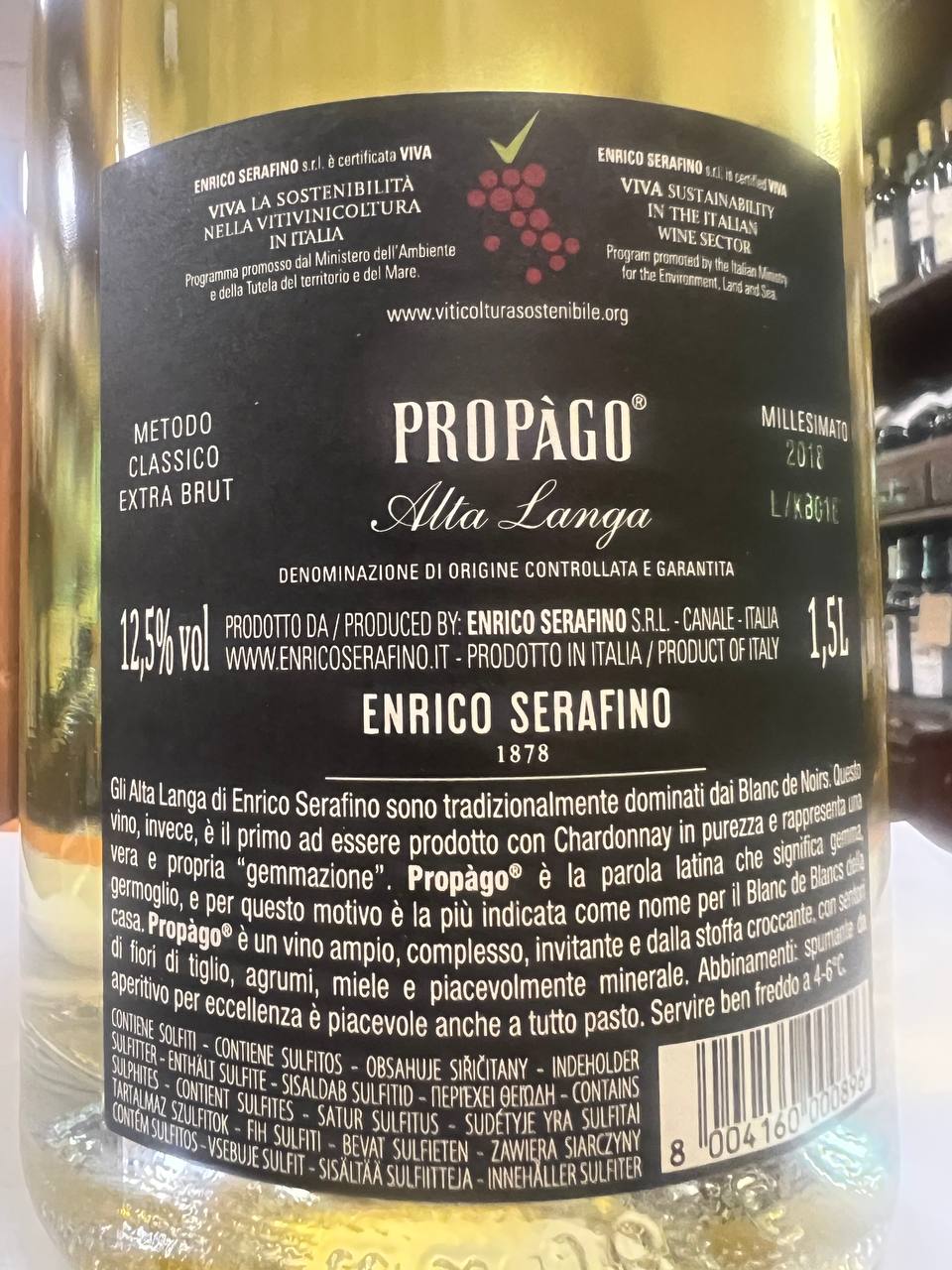 Alta Langa Blanc de Blancs Propagò Magnum Enrico Serafino 2018