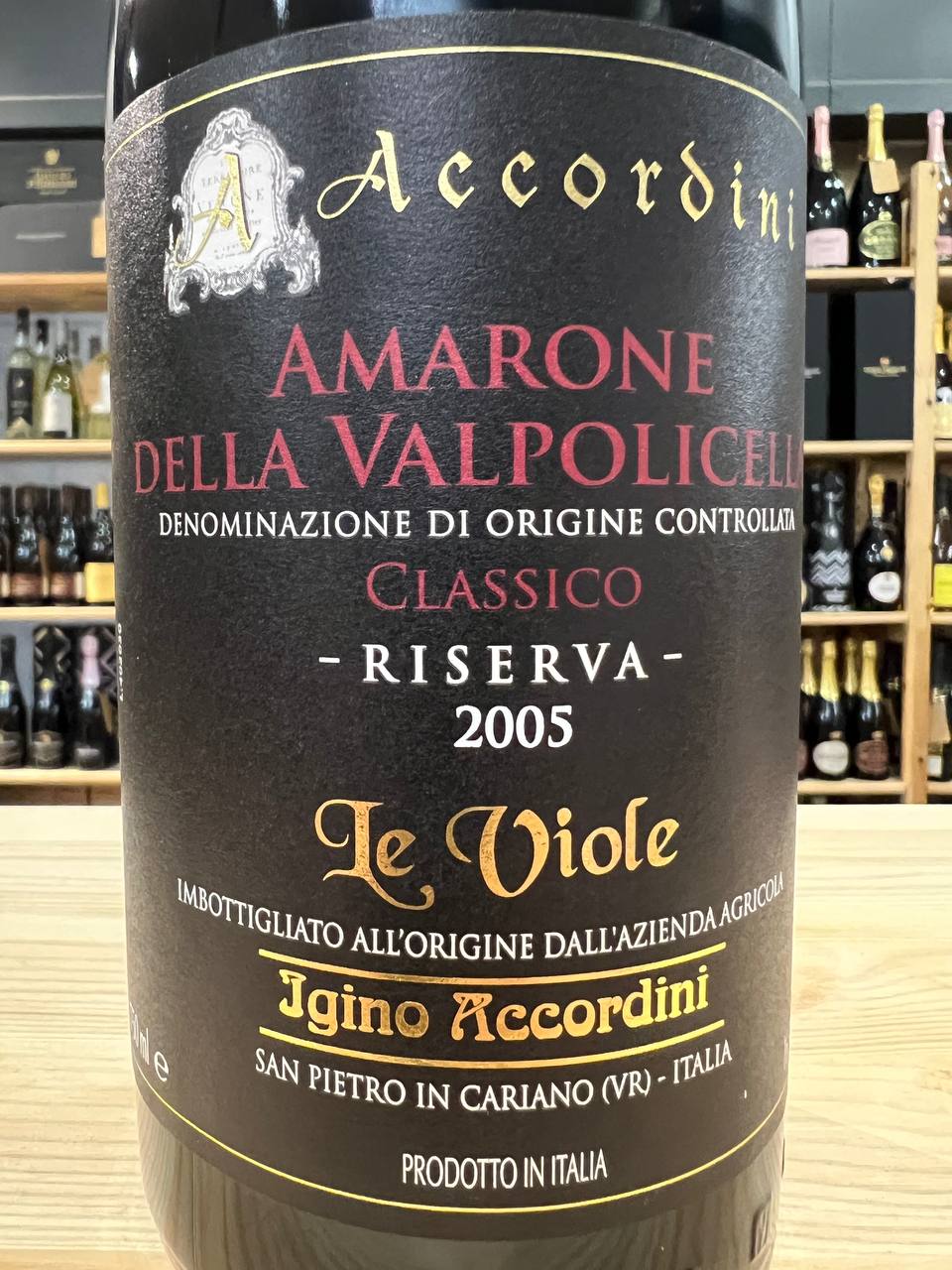 Amarone Riserva Le Viole 2005 Accordini