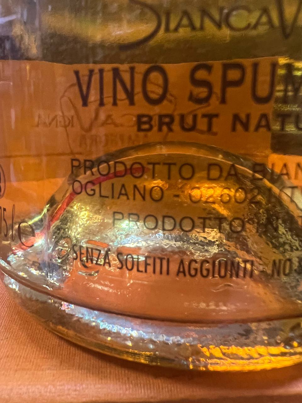 Amphora 2019 Metodo Classico Brut Nature Biancavigna