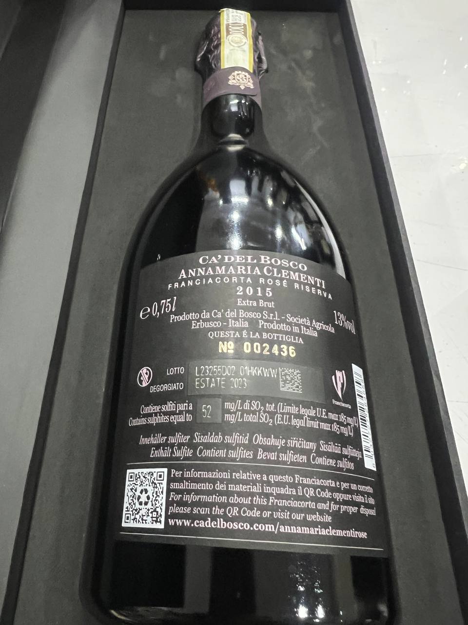 Annamaria Clementi Rosé 2015 Extra-Brut- Riserva  Ca’ Del Bosco