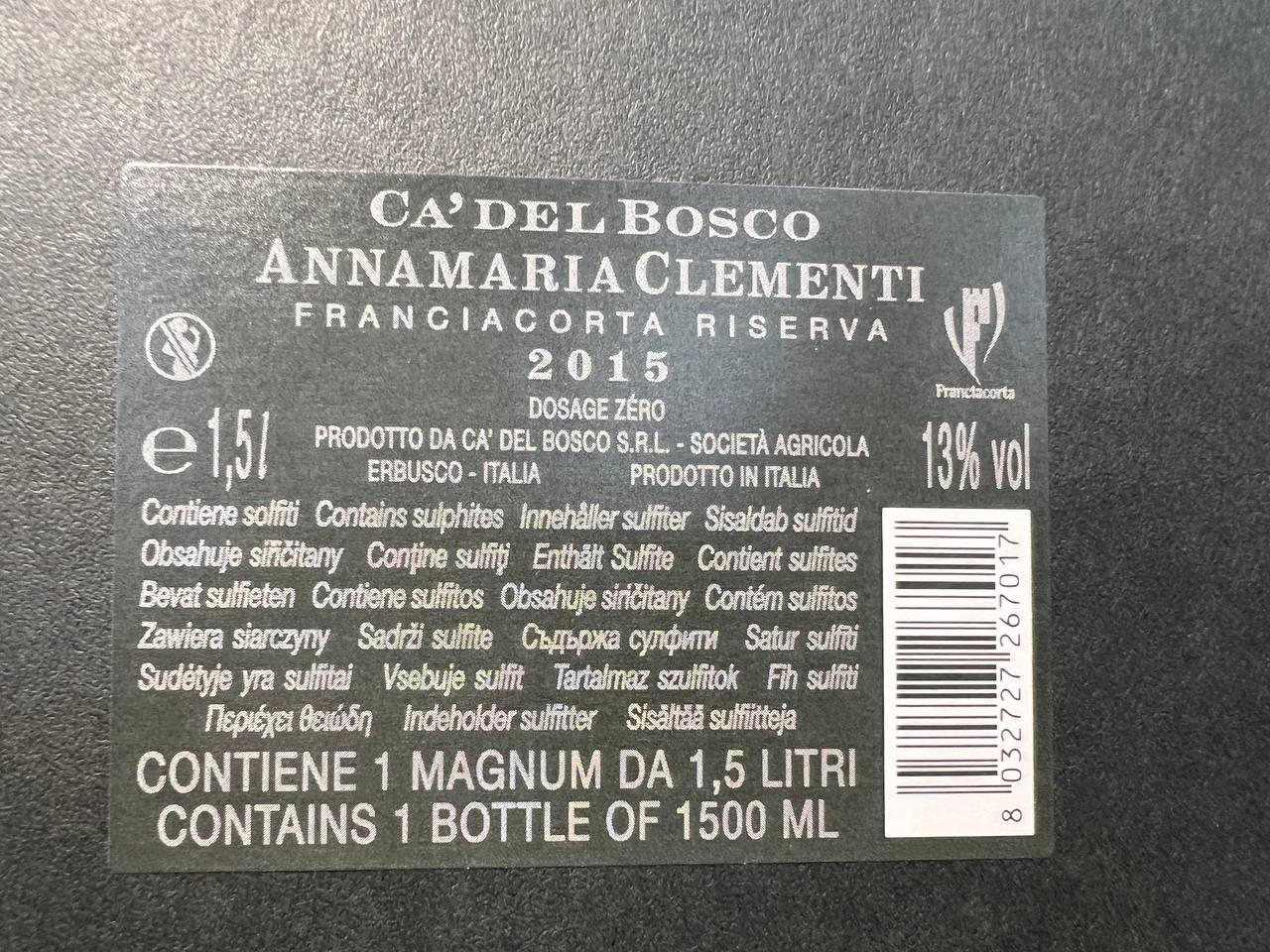 Annamaria Clementi Magnum Riserva 2015 (Astucciata)