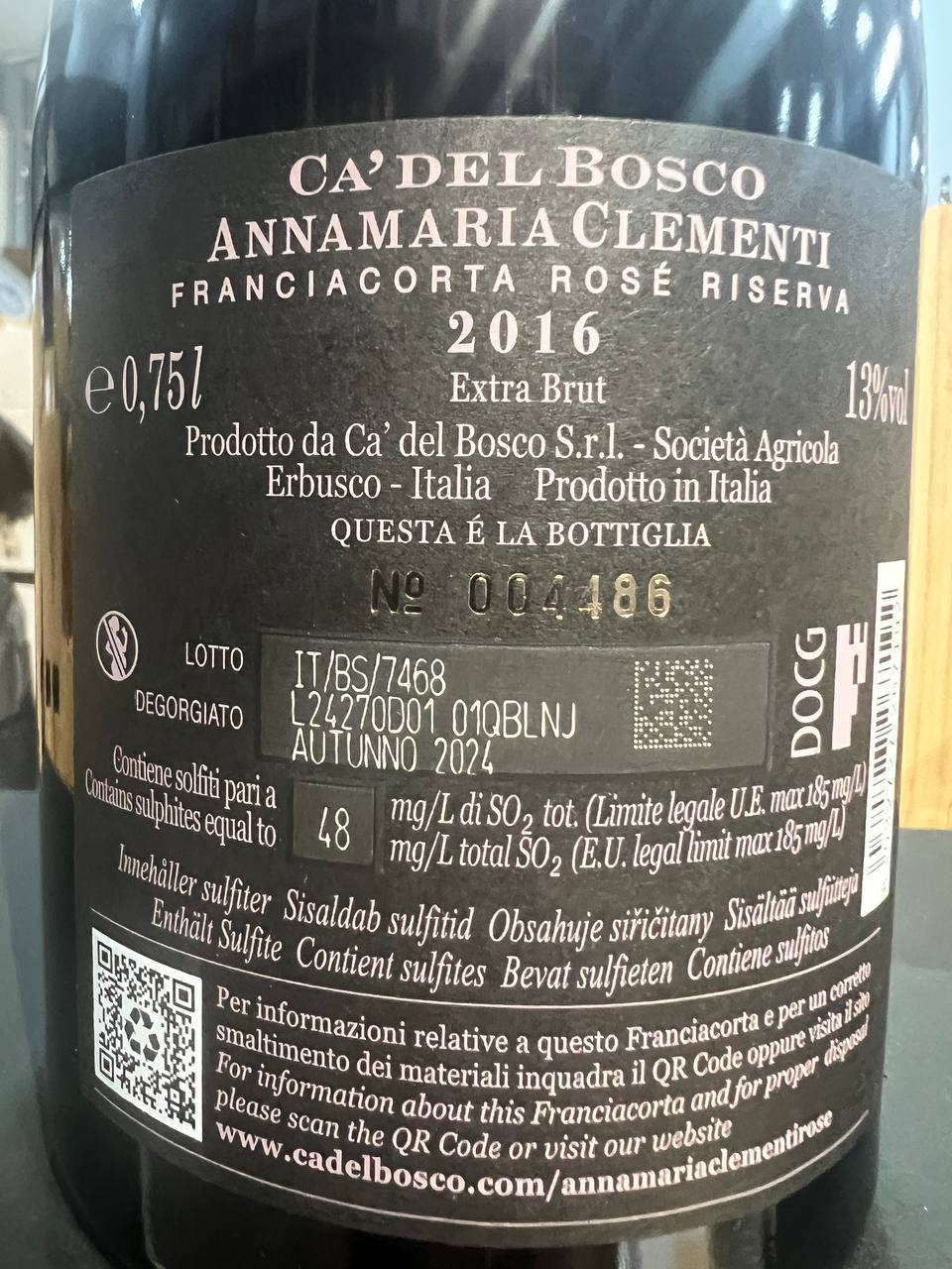 Annamaria Clementi Riserva Rosé 2016 - Astucciato