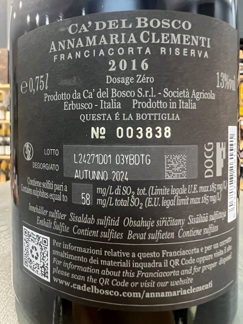 Annamaria Clementi 2016 Dosage Zéro
