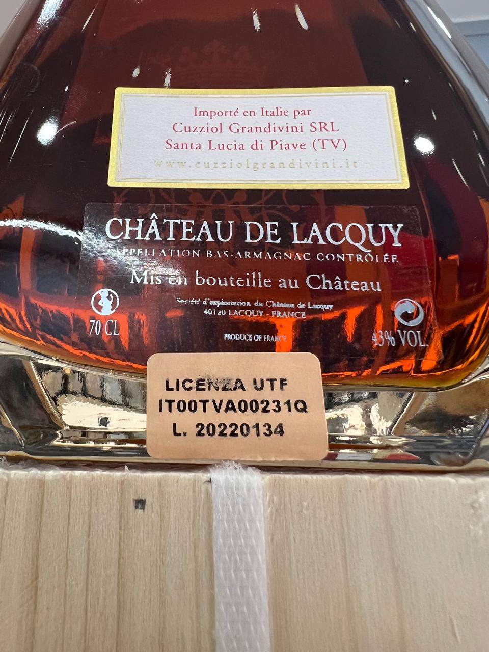 Bas Armagnac Château de Lacquy Carafe des Siècles