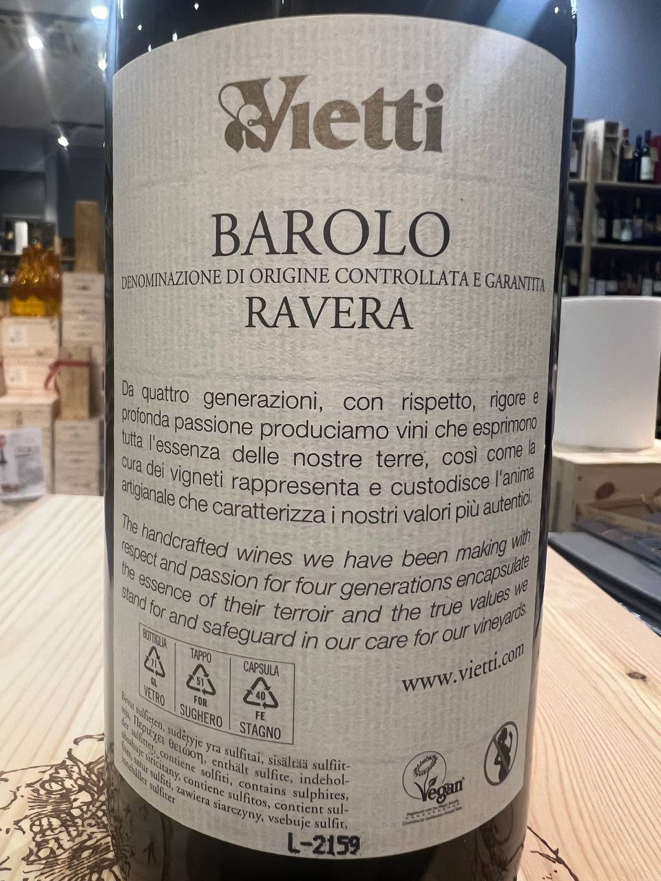 Barolo Ravera 2018 Vietti