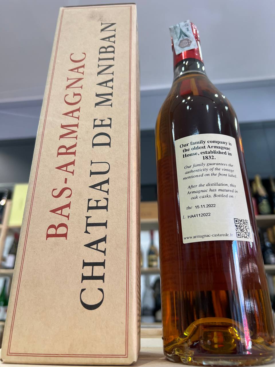 Bas Armagnac Château De Maniban Hors d'âge