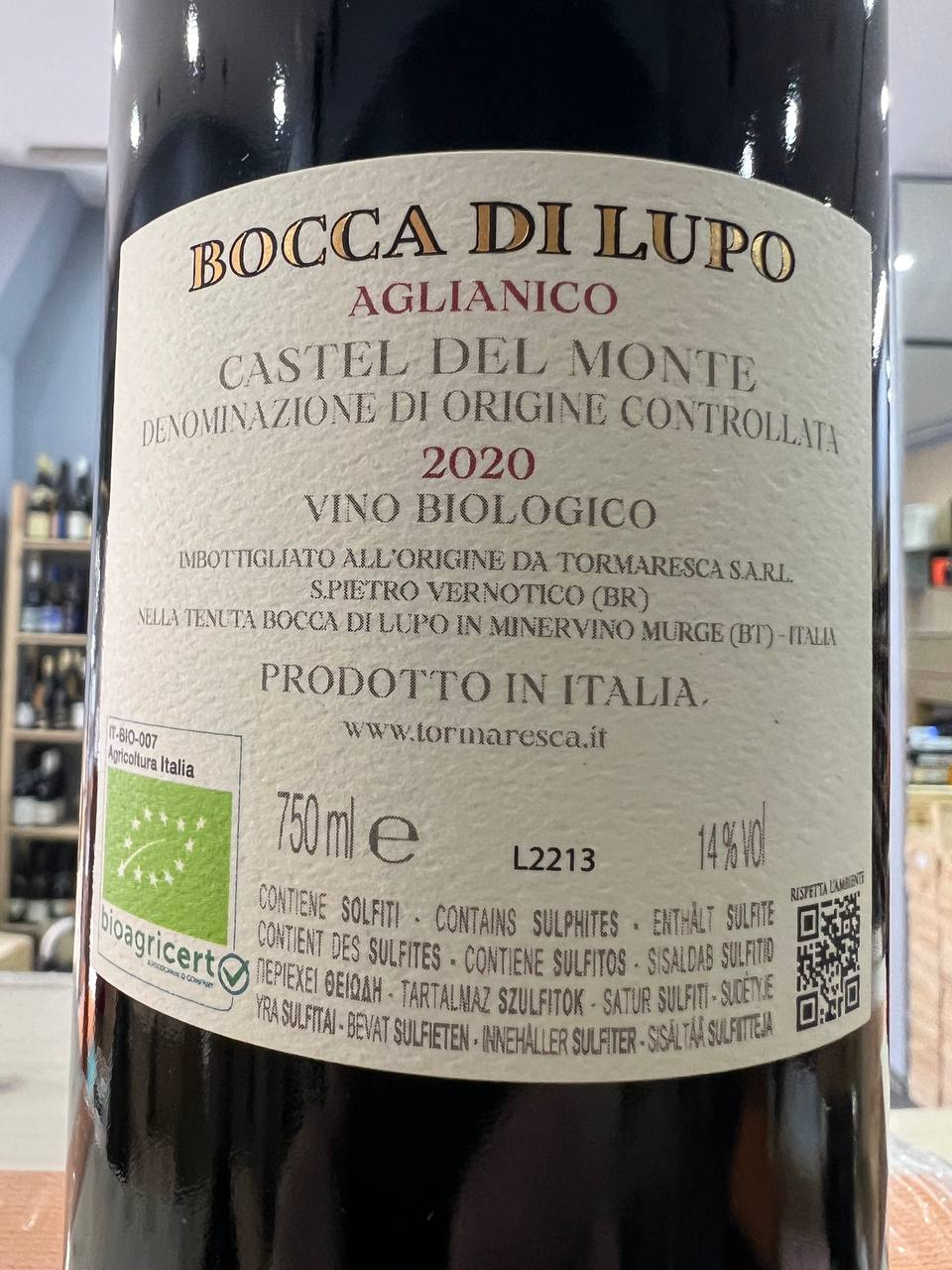 Bocca di Lupo 2020 Castel Del Monte DOC