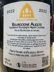 Maison En Belles Lies: Bourgogne Aligotè 2022