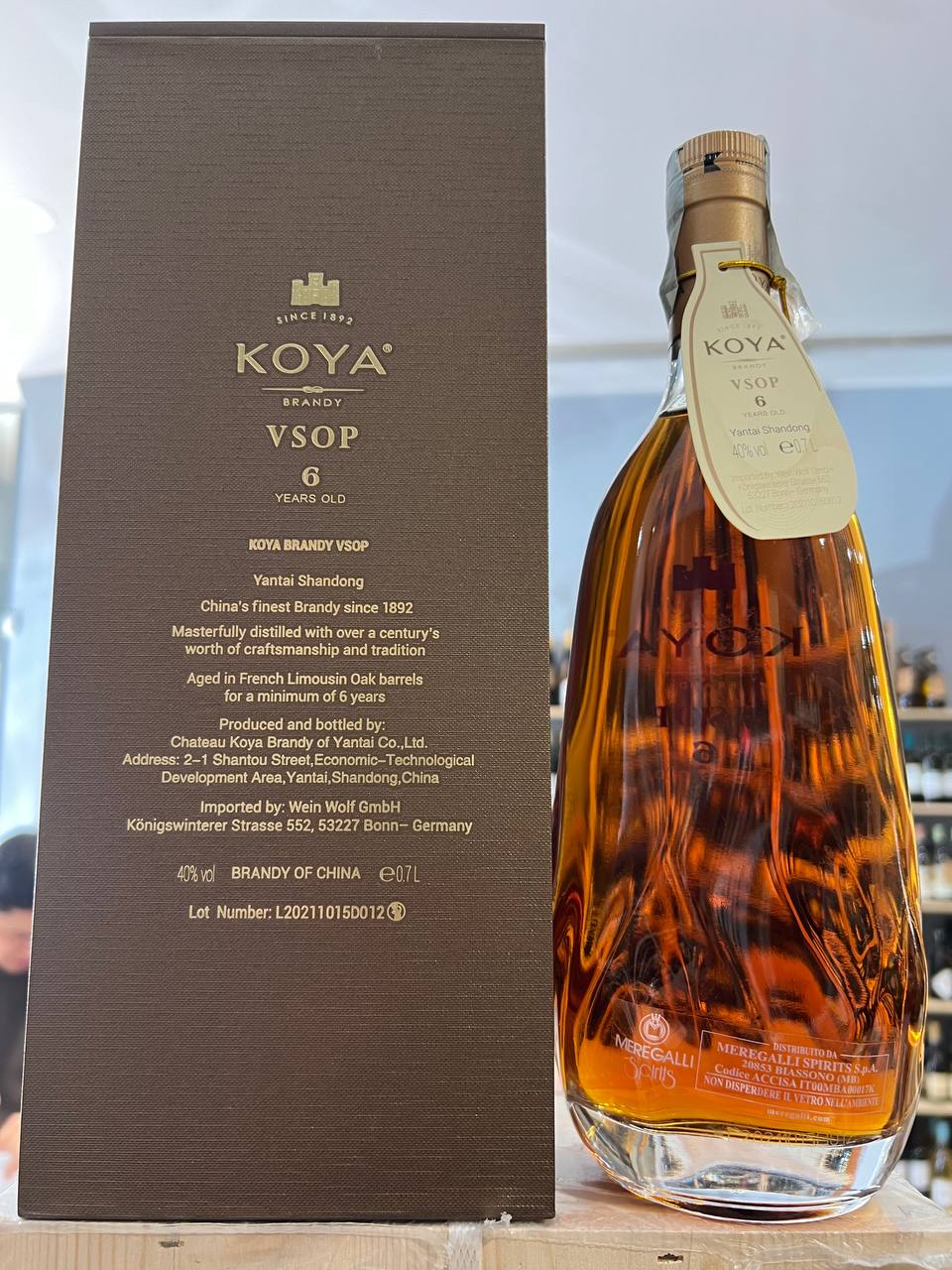 Koya Brandy VSOP 6 Years Old  Changyu Koya