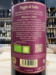 Poggio di Sotto Riserva 2018 Brunello di Montalcino