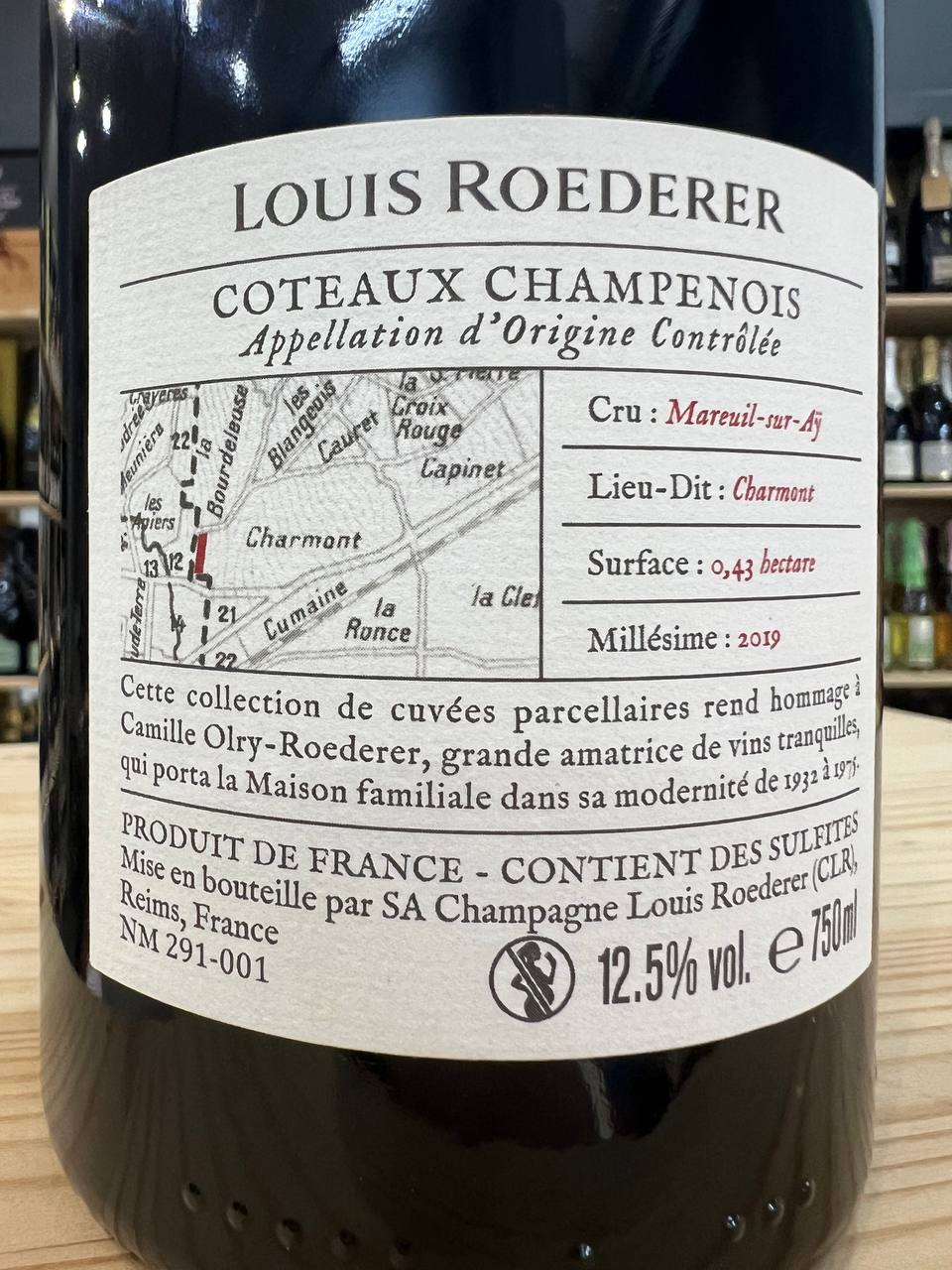 Coteaux Champenois Hommage A Camille 2019 Rouge
