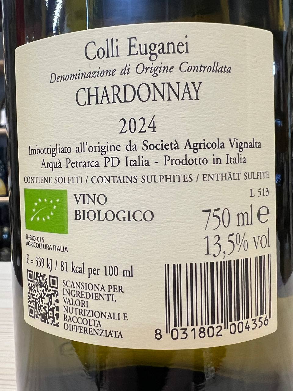 Chardonnay Vignalta 2024 - DOC Colli Euganei