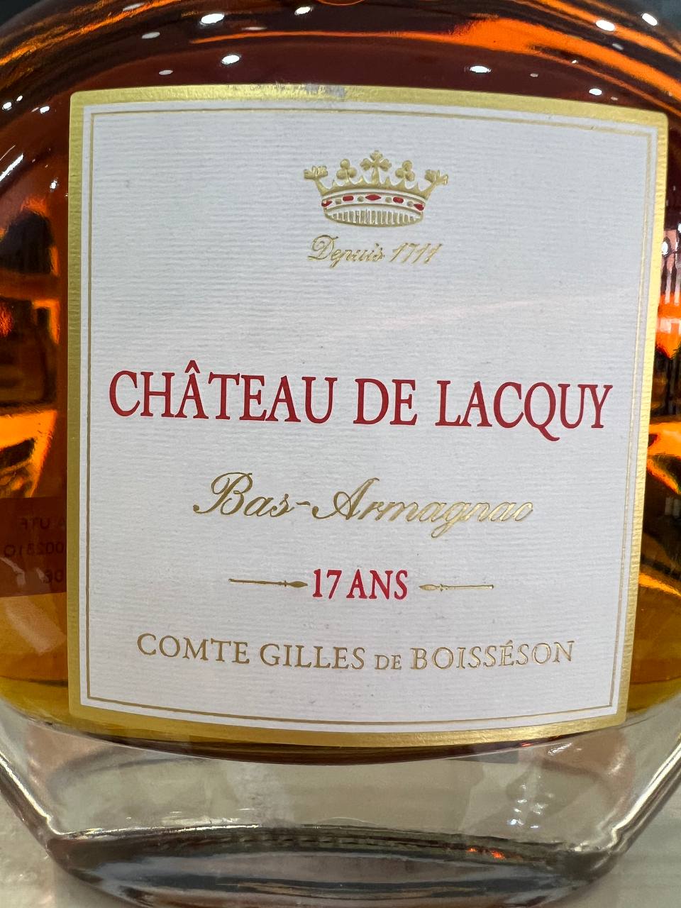 Bas Armagnac Château de Lacquy Carafe Hélios 17 Year Old