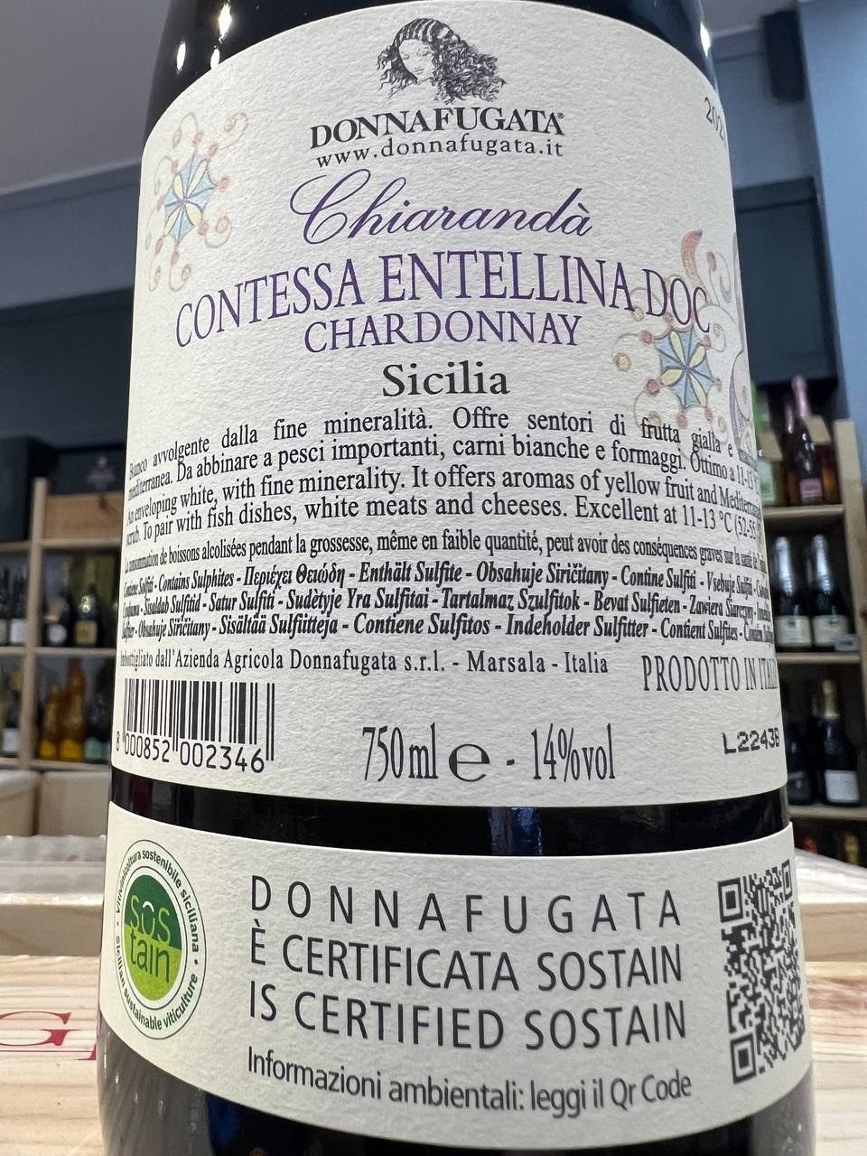 Chiarandà 2021 Donnafugata Contessa Entellina DOC