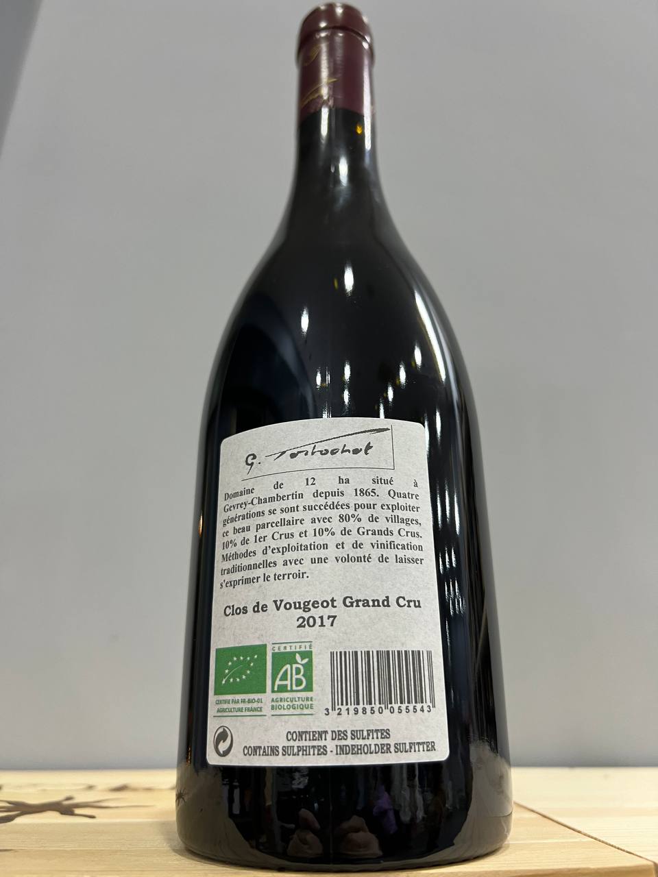 Clos de Vougeot 2017 Grand Cru Domaine Tortochot