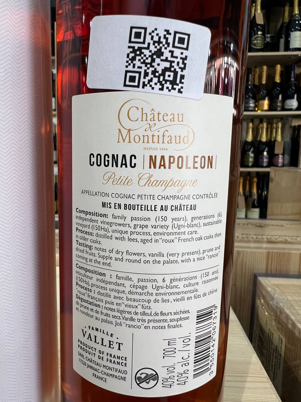 Cognac Napoléon Château de Montifaud - Astucciato