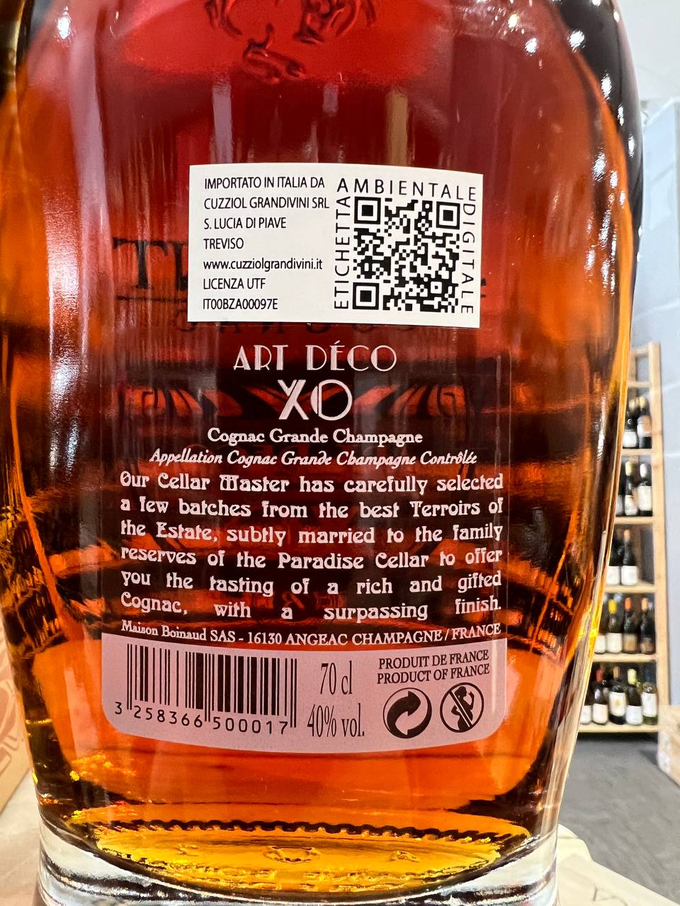 J. Dupont XO Art Deco Cognac 1er Cru Grand Champagne