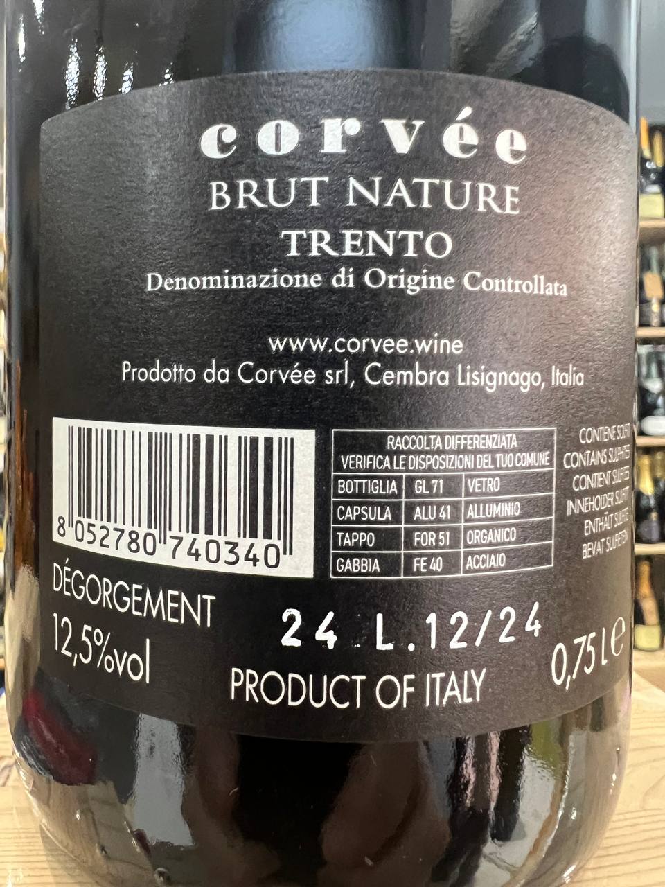 Corvée TrentoDoc Nature
