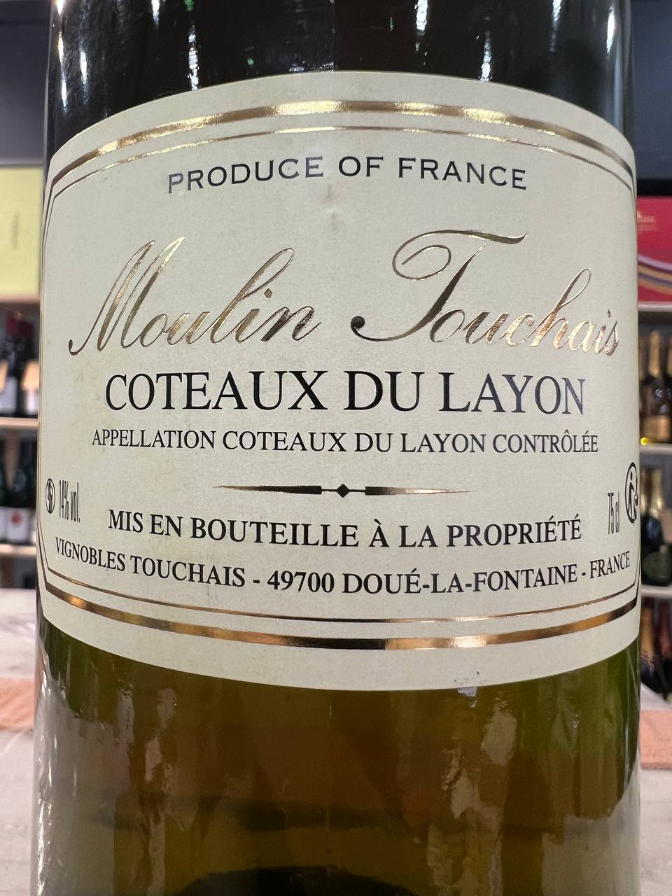 Coteaux du Layon 1977 Moulin Touchais