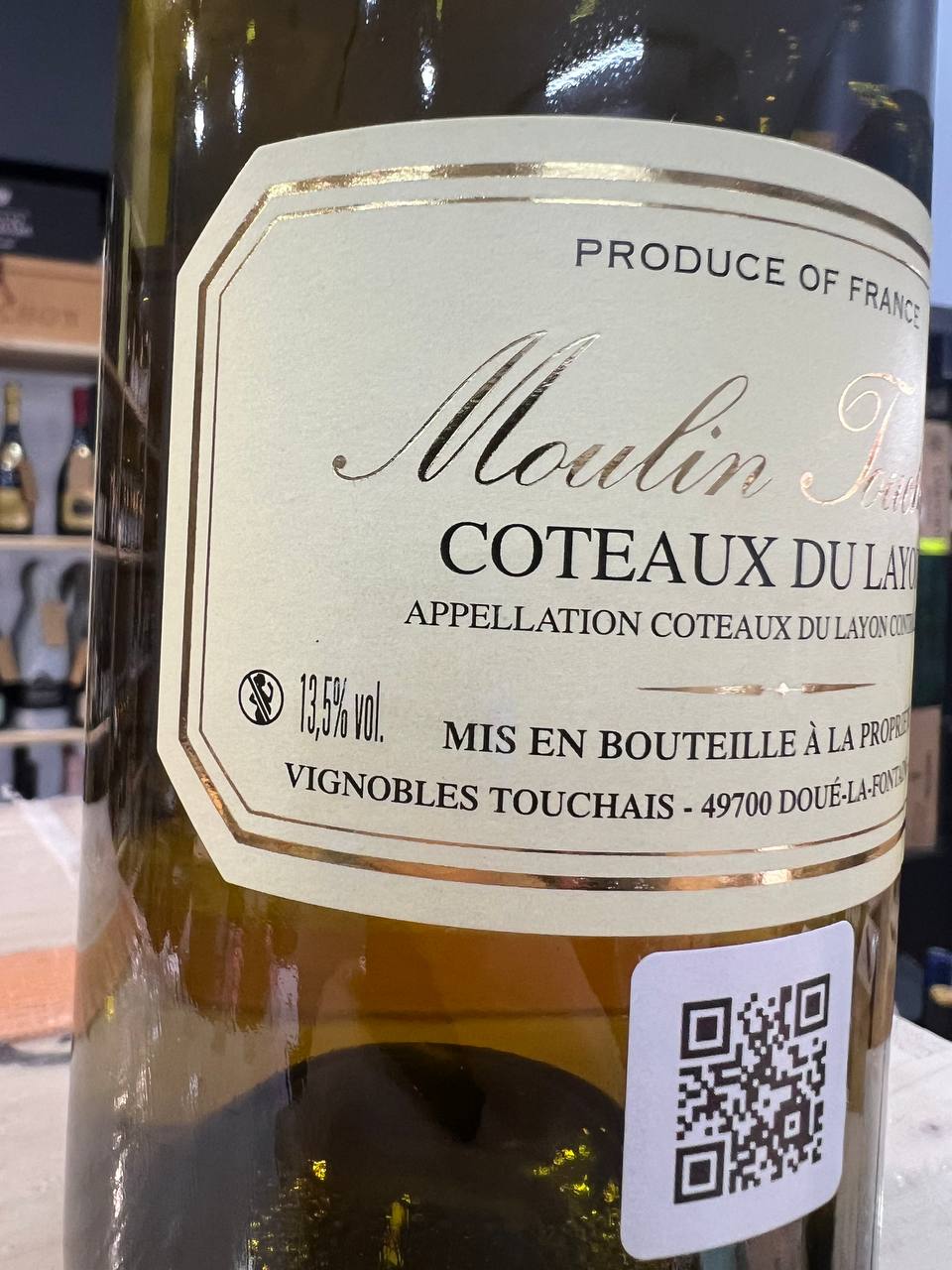 Coteaux du Layon 1994 Moulin Touchais