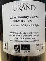 Côtes du Jura Chardonnay 2022 Domaine Grand