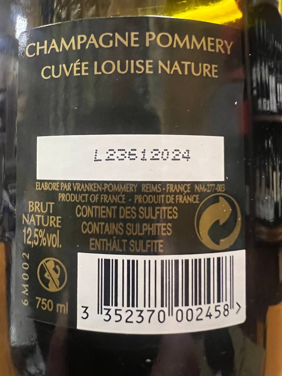 Cuvée Louise Pommery 2006 Champagne Nature in Cofanetto Prestige