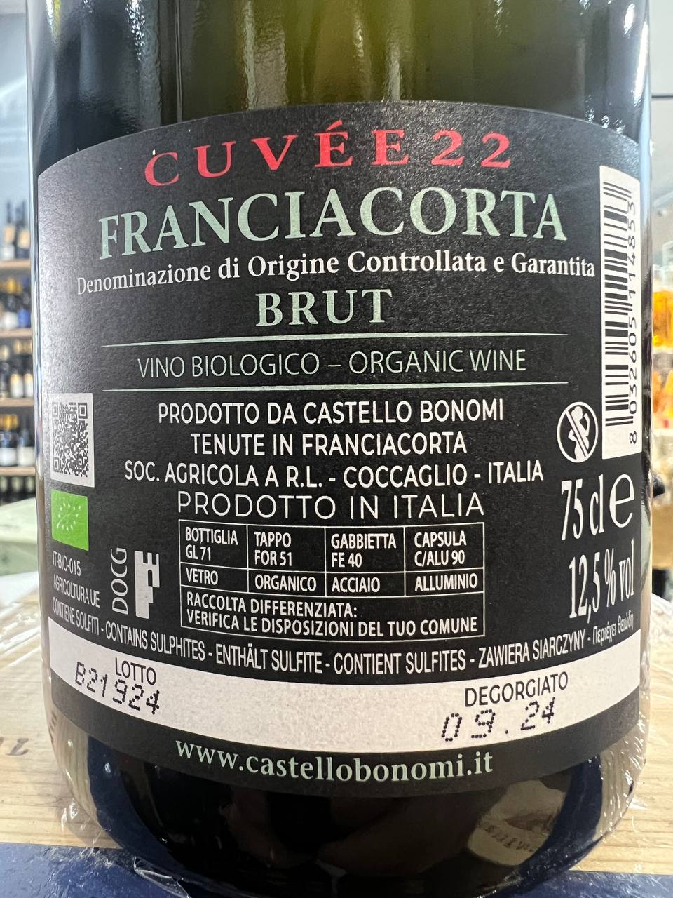 Franciacorta Cuvée 22 Castello Bonomi