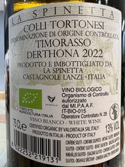 Derthona 2022 Timorasso La Spinetta Colli Tortonesi DOC