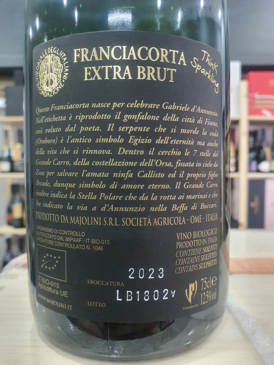 Franciacorta Disobbedisco Extra Brut Majolini