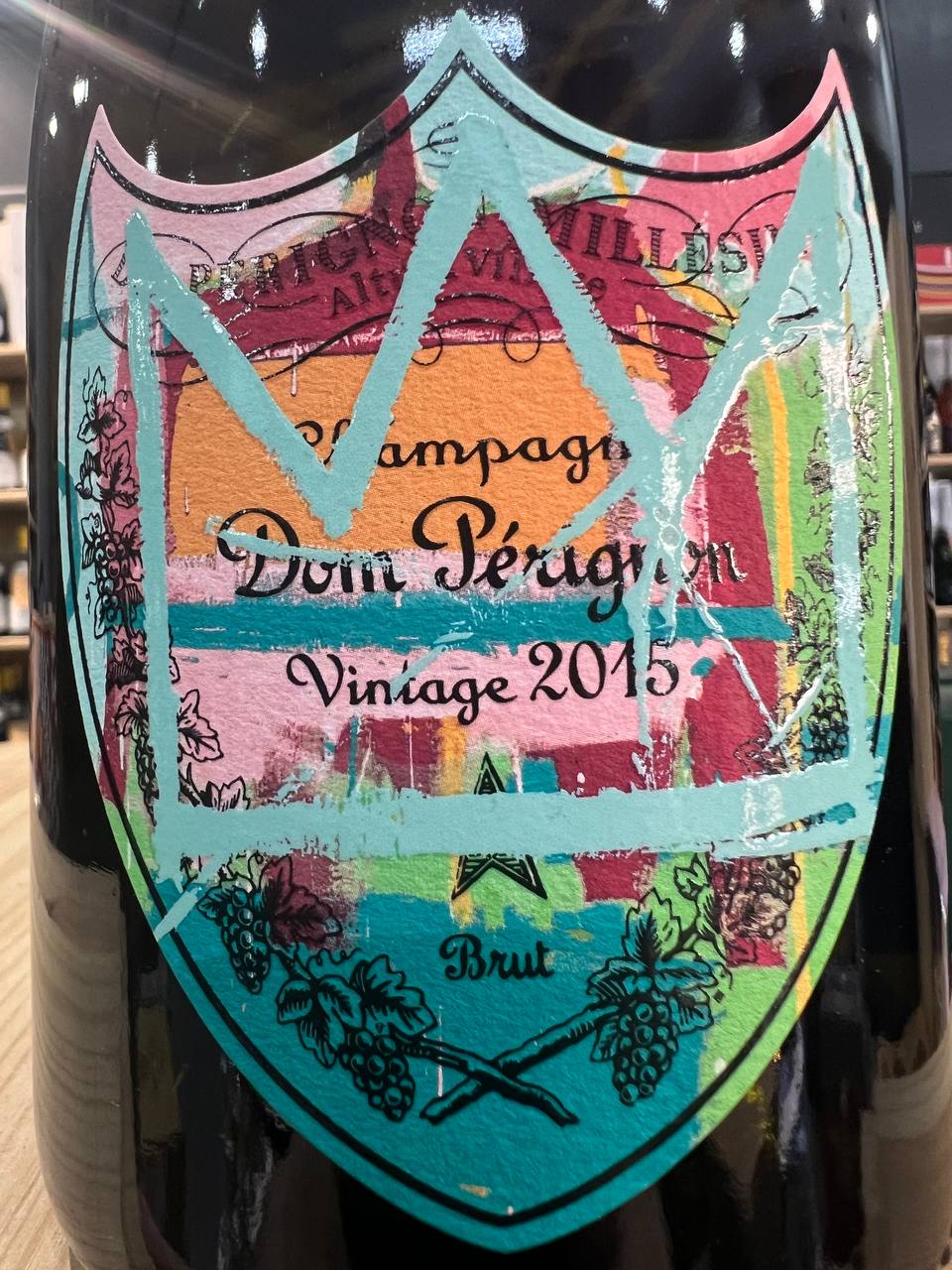 Dom Pérignon Vintage 2015 Jean-Michel Basquiat Collection Blue Design